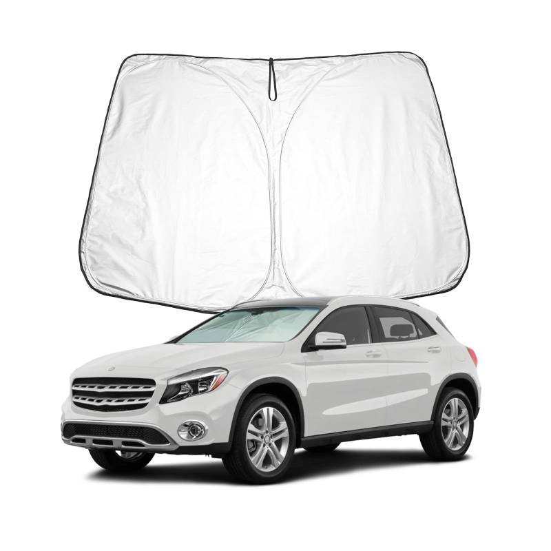 BIXUAN EQA 2022-2024 Sonnenschutz kompatibel mit Mercedes Benz A-Klasse W177 X177 2018-2024 GLA X156 2013-2019 Windschutzscheibe Frontscheibenabdeckung Windschutz Frontscheibe Blockiert UV Abdeckung von BIXUAN
