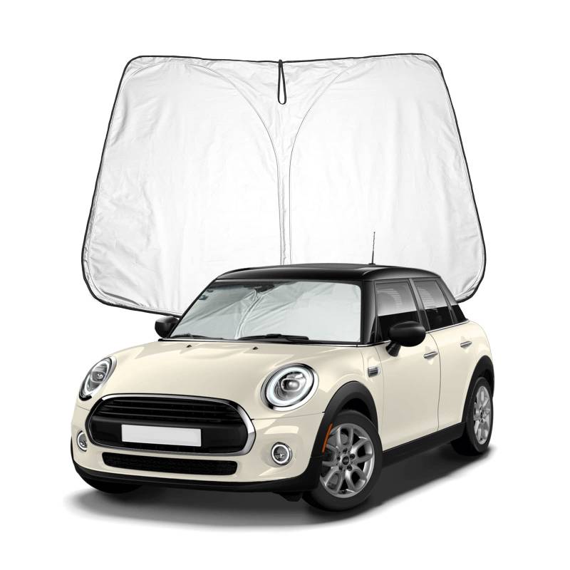 BIXUAN Sonnenschutz kompatibel mit Mini Cooper F55 F56 F57 2015-2024 Mini Electric Hardtop 2020-2024 Windschutzscheibe für Frontscheibenabdeckung Windschutz für Frontscheibe Blockiert UV Abdeckung von BIXUAN