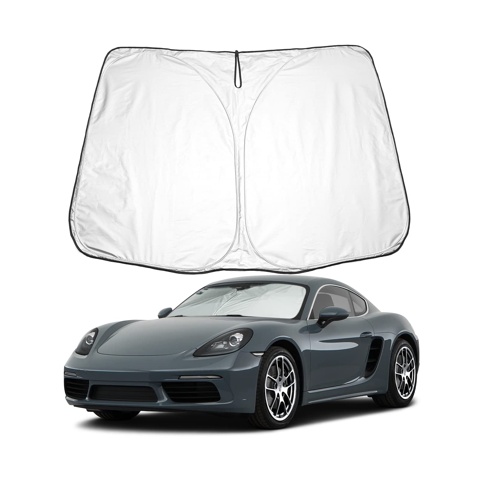 BIXUAN Cayman S Coupe Sonnenschutz kompatibel mit Porsche 718 911 Cayman 2015-2022 Windschutzscheibe für das Auto Frontscheibenabdeckung Windschutz für 911 Frontscheibe Blockiert UV Abdeckung Faltbar BIXUAN Cayman S Coupe Sonnenschutz kompatibel mit Porsche 718 911 Cayman 2015-2022 Windschutzscheibe für das Auto Frontscheibenabdeckung Windschutz für 911 Frontscheibe Blockiert UV Abdeckung Faltbar von BIXUAN