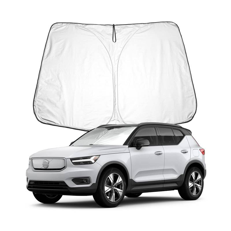 BIXUAN XC40 C40 2024 Sonnenschutz kompatibel mit Volvo XC40 2018-2023 2024 2025 Windschutzscheibe für XC40 das Auto Frontscheibenabdeckung Windschutz für Frontscheibe Blockiert UV Abdeckung Faltbar von BIXUAN