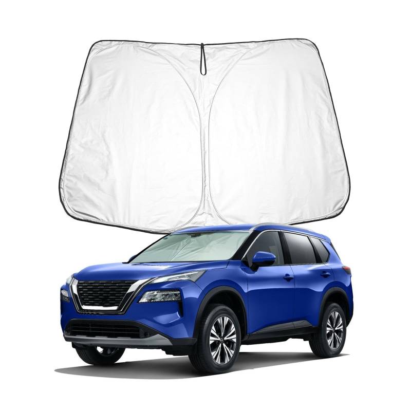 BIXUAN X-Trail T33 Sonnenschutz kompatibel mit Nissan X-Trail T33 2022 2023 2024 Windschutzscheibe das Auto Frontscheibenabdeckung Windschutz Blockiert UV Abdeckung von BIXUAN