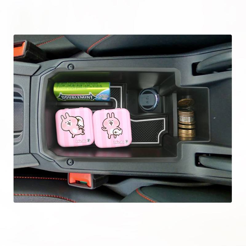 BIXUAN kompatibel mit Seat Leon 4 MK4 KL FR ST Cupra Formentor 2020-2022 2023 Mittelkonsole Aufbewahrungsbox mit Rutschfester Matte Ablagefach,Armlehne Organizer Tray Mittelarmlehne Handschuhfach von BIXUAN