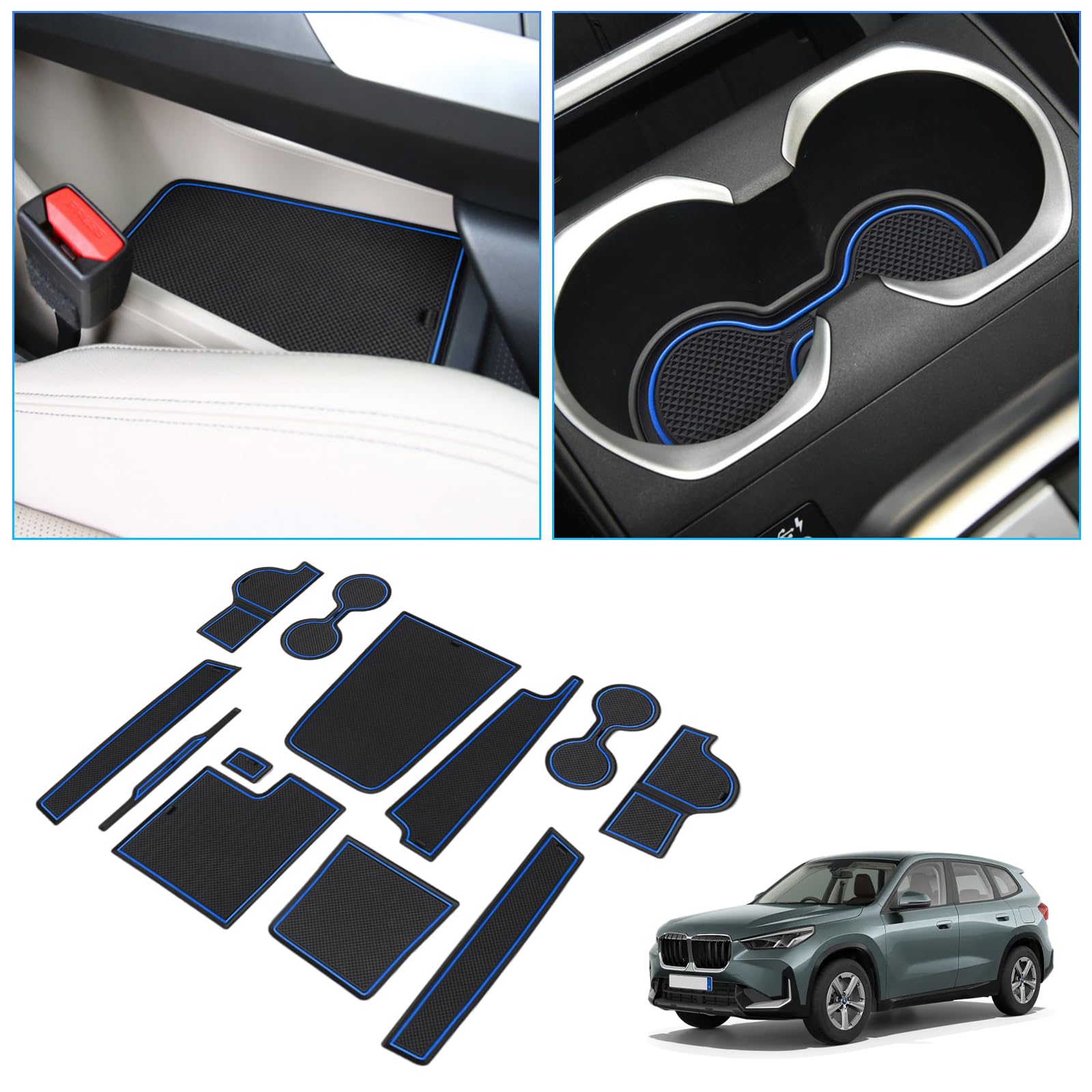 BIXUAN kompatibel mit BMW X1 U11 2023 2024 Antirutschmatten Mittelkonsole Armlehne Gummimatten Getränkehalter Matte Bedienungslanze rutschfeste Türnaht 12 Stück Matten BIXUAN kompatibel mit BMW X1 U11 2023 2024 Antirutschmatten Mittelkonsole Armlehne Gummimatten Getränkehalter Matte Bedienungslanze rutschfeste Türnaht 12 Stück Matten von BIXUAN