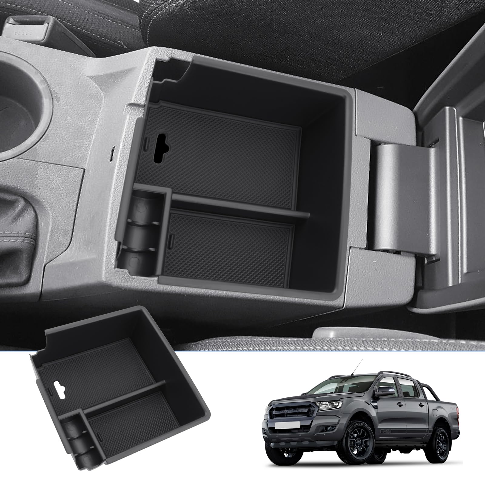BIXUAN kompatibel mit Ford Ranger Pickup 2015 2016 2017 2018 Mittelkonsole Handschuhfach Armlehne Aufbewahrungsbox Auto Center Console Organizer Tray Ranger Mittelarmlehne Zubehör BIXUAN kompatibel mit Ford Ranger Pickup 2015 2016 2017 2018 Mittelkonsole Handschuhfach Armlehne Aufbewahrungsbox Auto Center Console Organizer Tray Ranger Mittelarmlehne Zubehör von BIXUAN