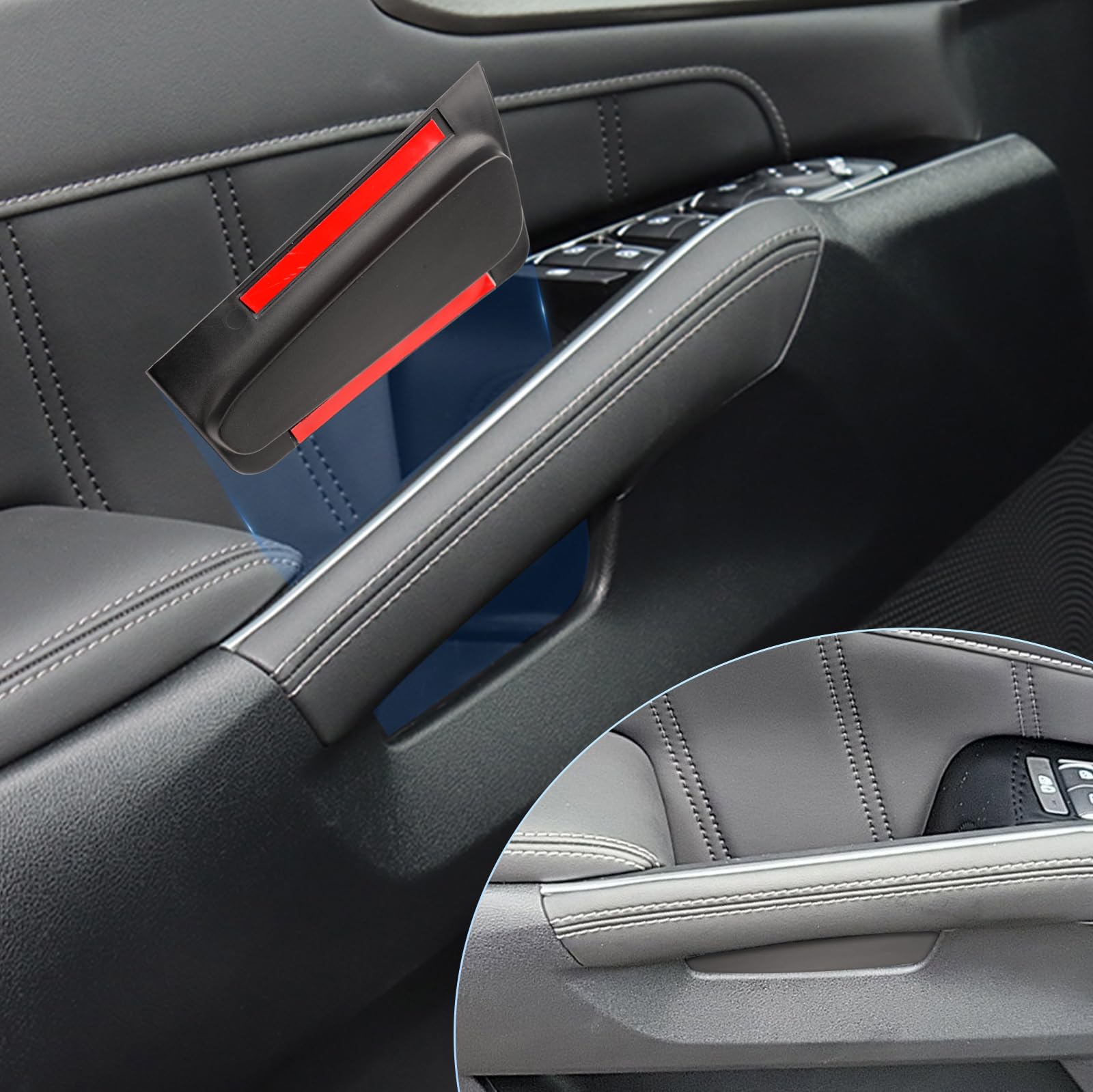 BIXUAN kompatibel mit Kia Sorento MQ4 2020-2023 Tür Aufbewahrungsbox mit Rutschfester Matte Ablagefach zubehör,Armlehne Organizer Tray Mittelarmlehne Handschuhfach 4 Stück von BIXUAN