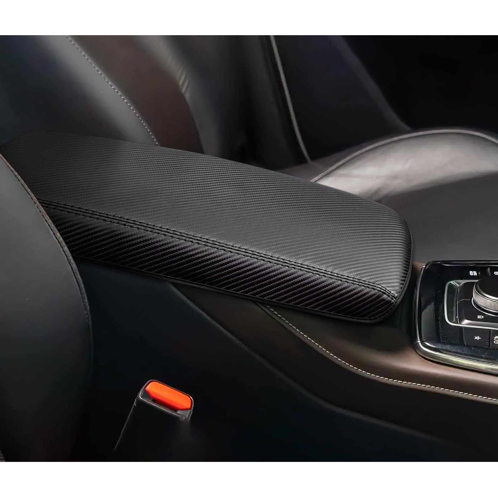 BIXUAN kompatibel mit Mazda CX-30 2019-2023 Armlehnenabdeckung Mittelkonsole Mittelarmlehne überzug Bezug Armlehne Deckel Innenraum Zubehör Schutz Leder Polster von BIXUAN