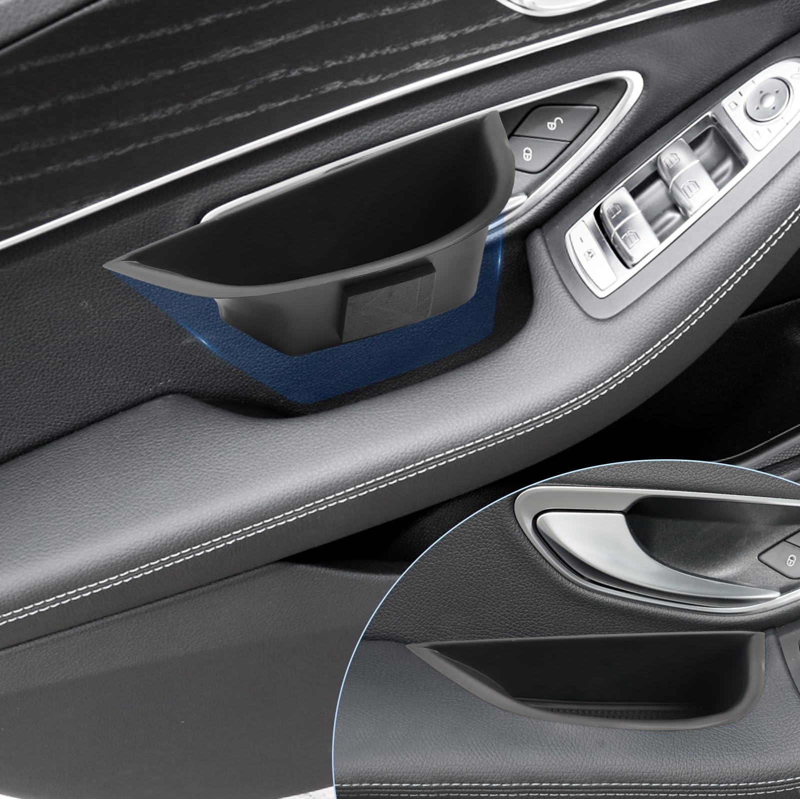 BIXUAN kompatibel mit Mercedes Benz C-Klasse W205 2015–2021 Türablagebox mit GLC X253 2016-2022 Rutschfester Matte Ablagefach zubehör Organizer Tray Handschuhfach Vordertür links und rechts 4St BIXUAN kompatibel mit Mercedes Benz C-Klasse W205 2015–2021 Türablagebox mit GLC X253 2016-2022 Rutschfester Matte Ablagefach zubehör Organizer Tray Handschuhfach Vordertür links und rechts 4St von BIXUAN