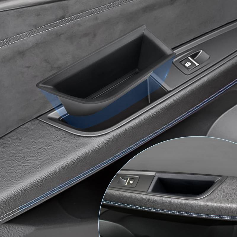 BIXUAN kompatibel mit Renault Austral 2023 Türablagebox Ablagefach zubehör, Organizer Tray Handschuhfach Hintertür Türgriff Tür Aufbewahrungsbox Container,Autotürgriff (Hintertür) von BIXUAN