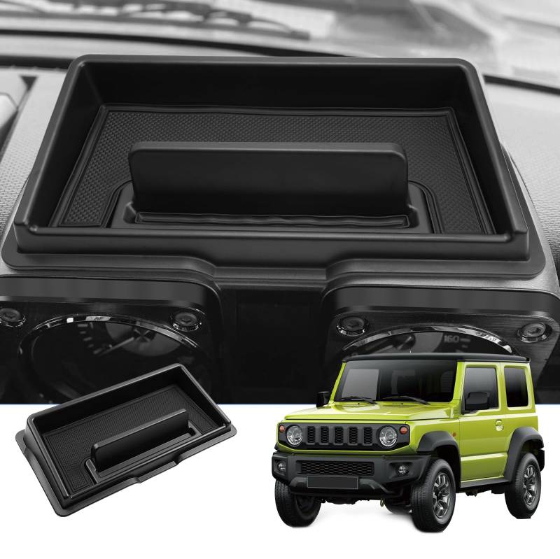 BIXUAN kompatibel mit Suzuki Jimny JB64S JB74W 2018-2021 2022 2023 2024 2025 Mittelkonsole Aufbewahrungsbox Rutschfester Matte Ablagefach Zubehör Armlehne Organizer Tray Mittelarmlehne Handschuhfach von BIXUAN