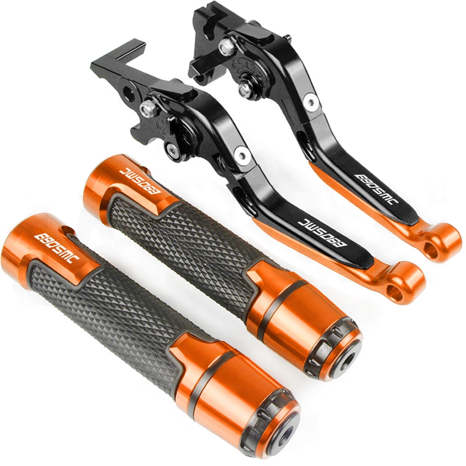 Motorrad Kupplungs Hebel Für 690 SMC R 2008 2009 2010 2011 2012 2013 Motorrad Faltbar Expandable Zubehör Einstellbare Bremskupplung Hebel Lenker(TMAX500 5) von BIZIQIMY
