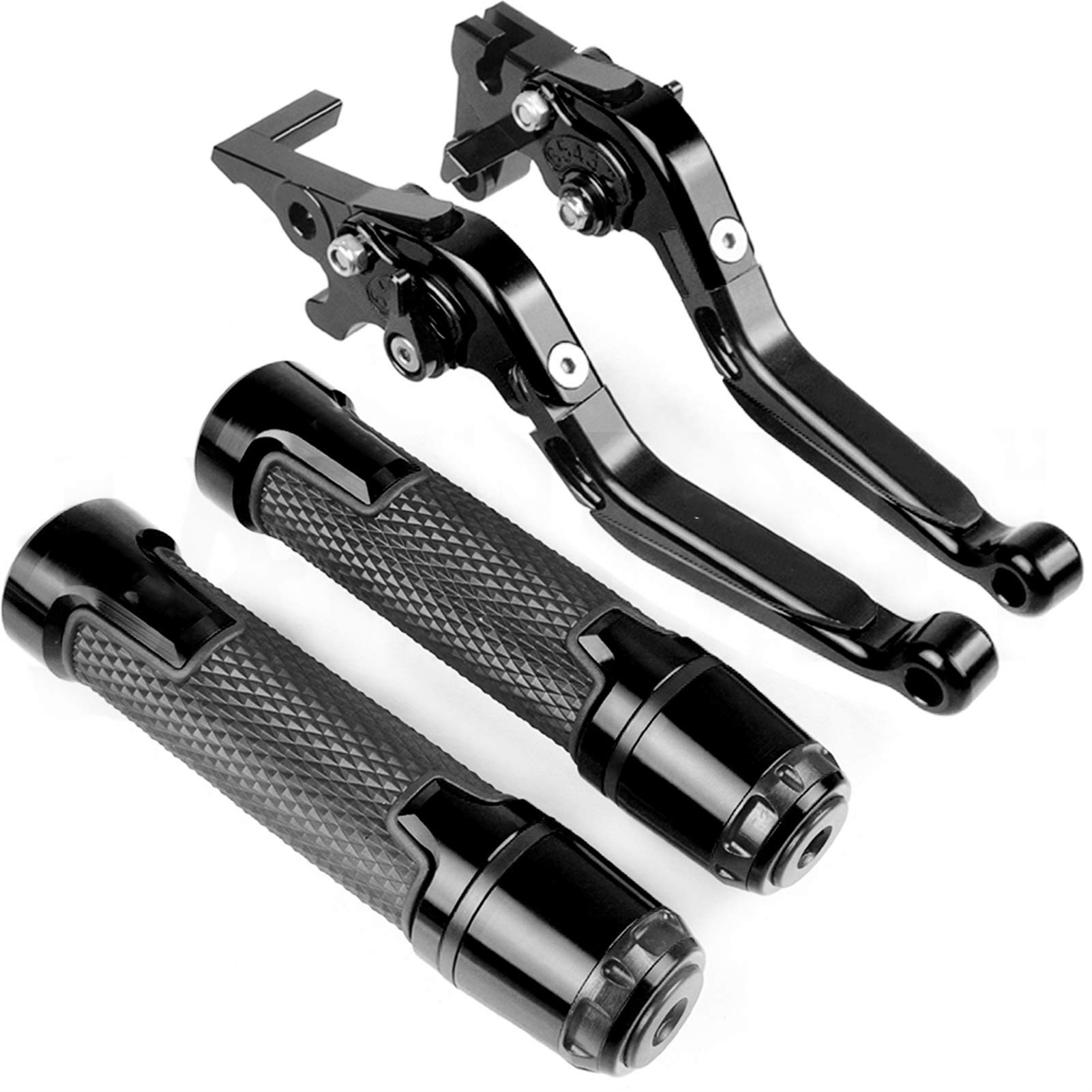 Motorrad Kupplungs Hebel Für 690 SMCR 2008-2010 2009CNC Material Motorradteile Anti-Drop-Griff Verstellbarer Bremskupplungshebel(TMAX500 2) von BIZIQIMY