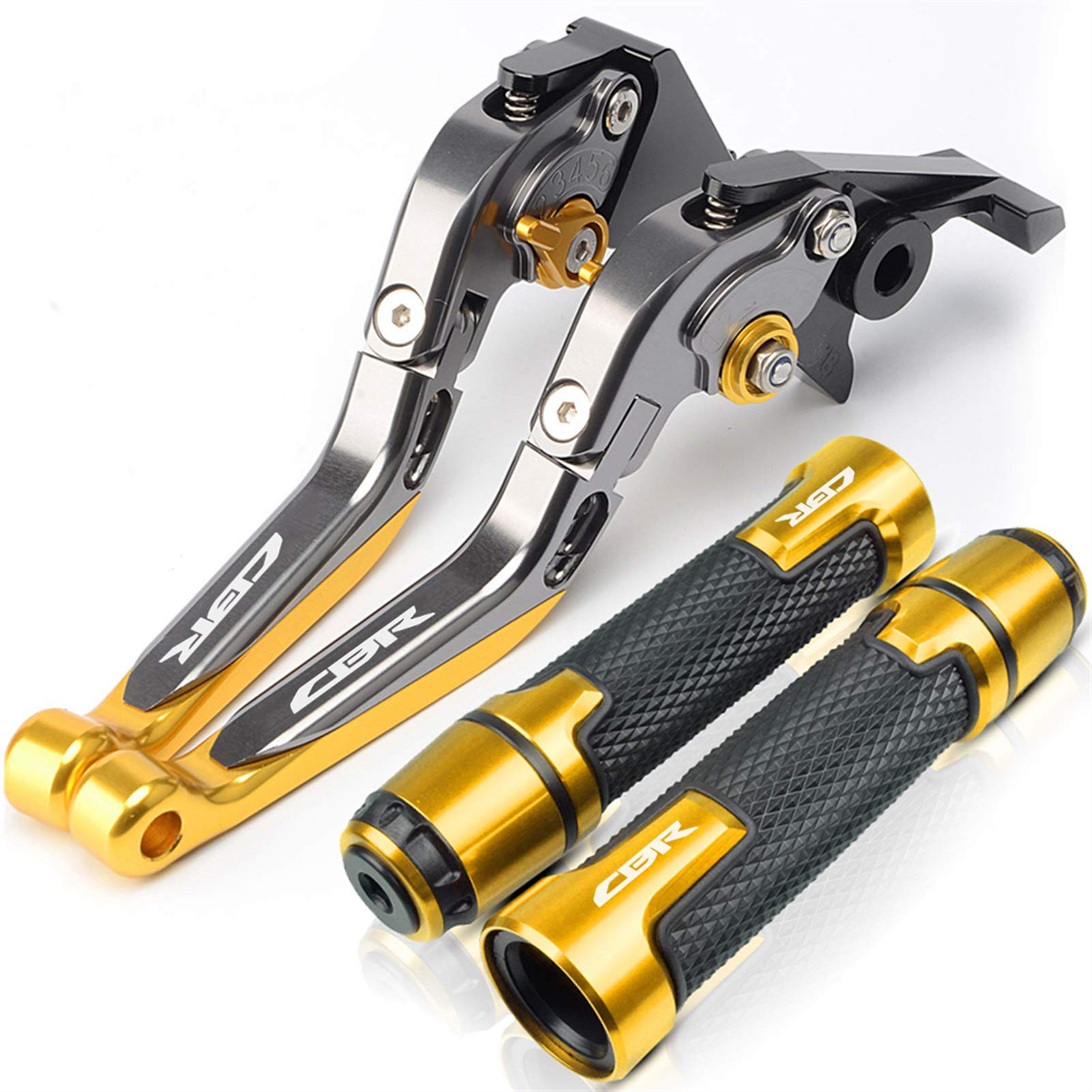 Motorrad Kupplungs Hebel Für ホンダ用 CBR 600 CBR600 F2, F3, F4, F4I 1991-2007 1992 1993 1992 Motorradbremsekupplungshebel Ausziehbarer Handgriff-Lenker(TMAX500 4) von BIZIQIMY