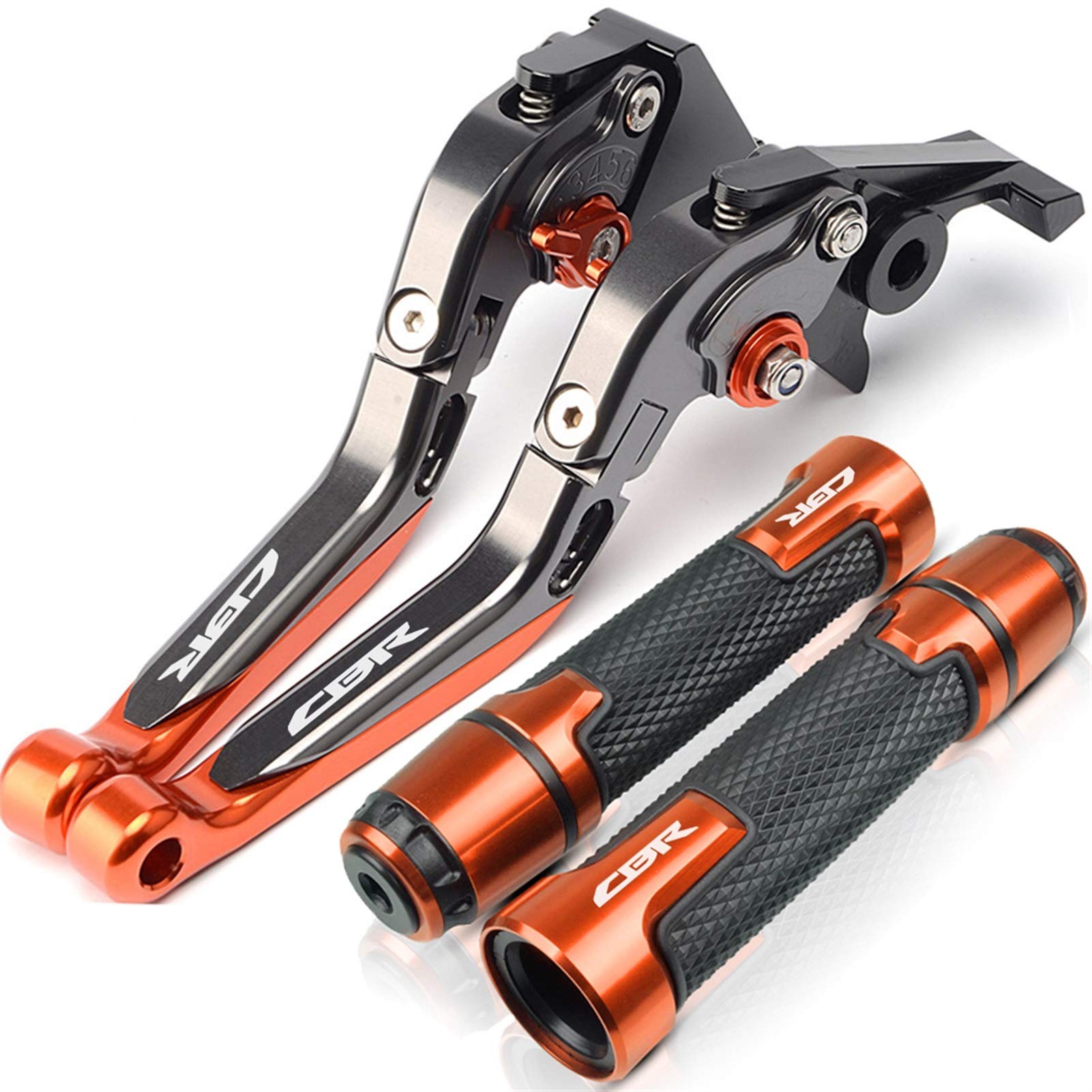 Motorrad Kupplungs Hebel Für ホンダ用 CBR 600 CBR600 F2, F3, F4, F4I 1991-2007 1992 1993 1992 Motorradbremsekupplungshebel Ausziehbarer Handgriff-Lenker(TMAX500 6) von BIZIQIMY
