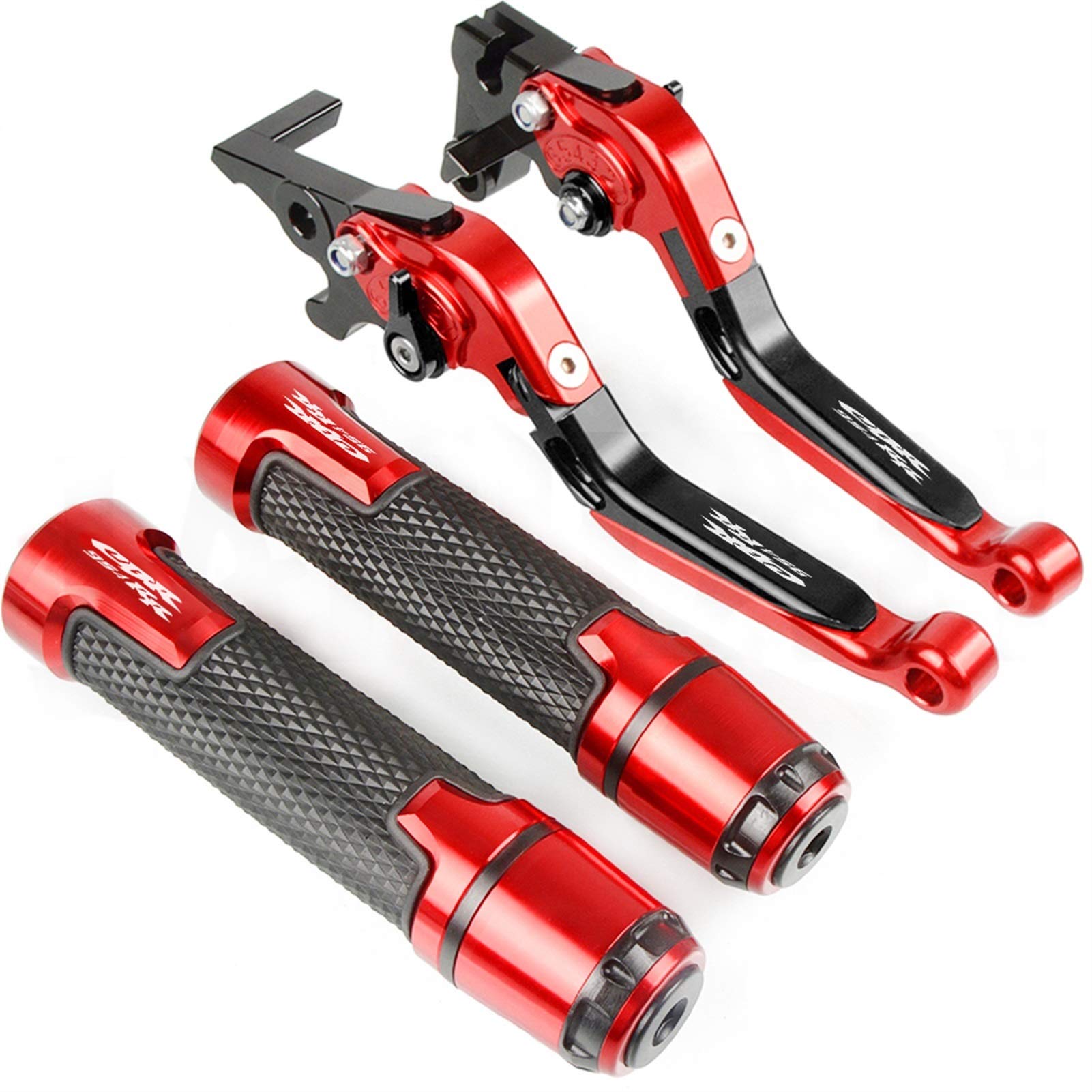 Motorrad Kupplungs Hebel Für ホンダ用 CBR954RR CBR954 RR CBR 954 RR 2002-2003 Motorrad Falten Erweiterbarer Zubehör Verstellbarer Bremskupplungshebel Lenker(TMAX500 9) von BIZIQIMY