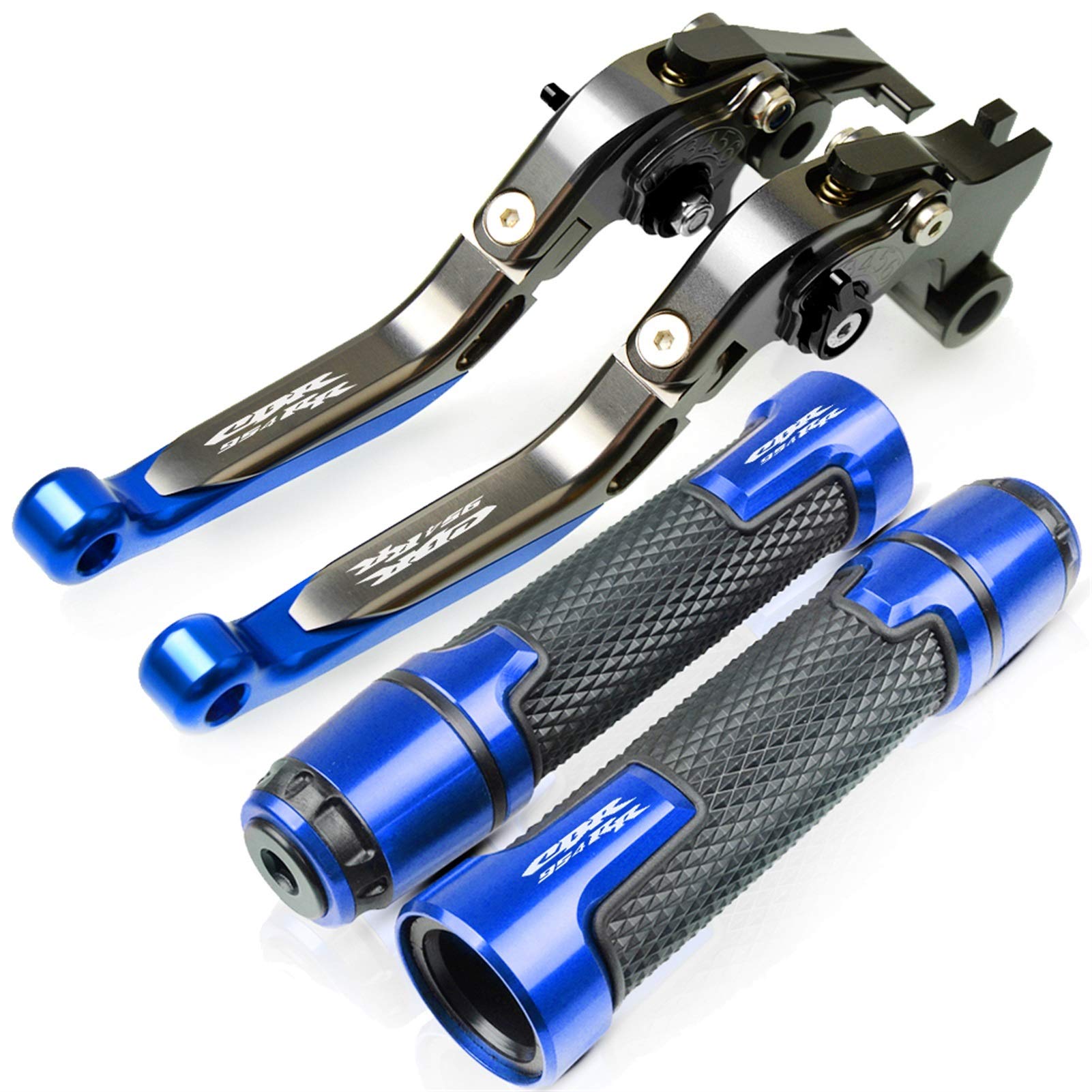 Motorrad Kupplungs Hebel Für ホンダ用 CBR954RR CBR954 RR CBR 954 RR 2002-2003 Motorradzubehör Kupplungsbremshebel Ausziehbarer Einstellbarer Griffgriffe(TMAX500 5) von BIZIQIMY