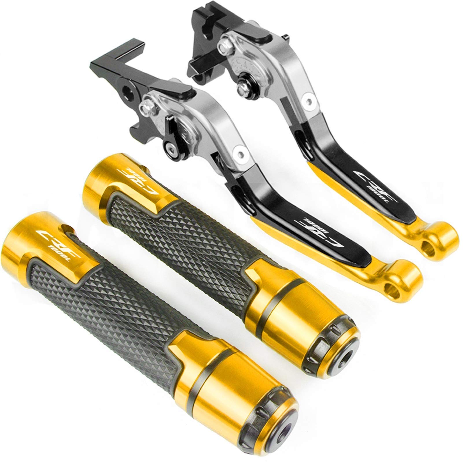 Motorrad Kupplungs Hebel Für ホンダ用 CRF1000L Afrika Twin 2015-2020 2019 2018 17 CRF 1000L Motorradkupplung Bremshebel Ausfahrbare Verstellbare Griffgriffe(TMAX500 7) von BIZIQIMY