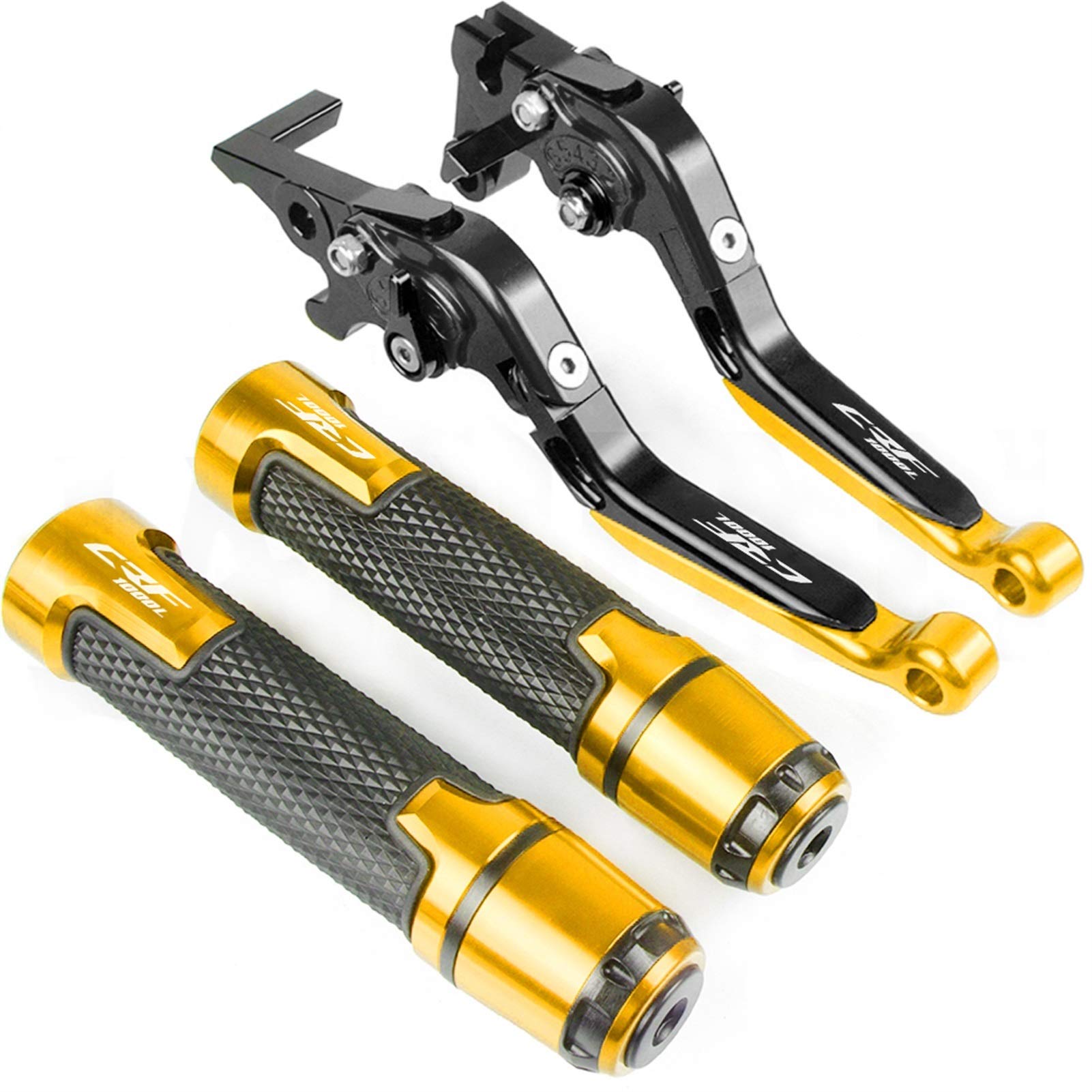 Motorrad Kupplungs Hebel Für ホンダ用 CRF1000L Afrika Twin 2015-2020 2019 2018 17 CRF 1000L Motorradkupplung Bremshebel Ausfahrbare Verstellbare Griffgriffe(TMAX500 9) von BIZIQIMY