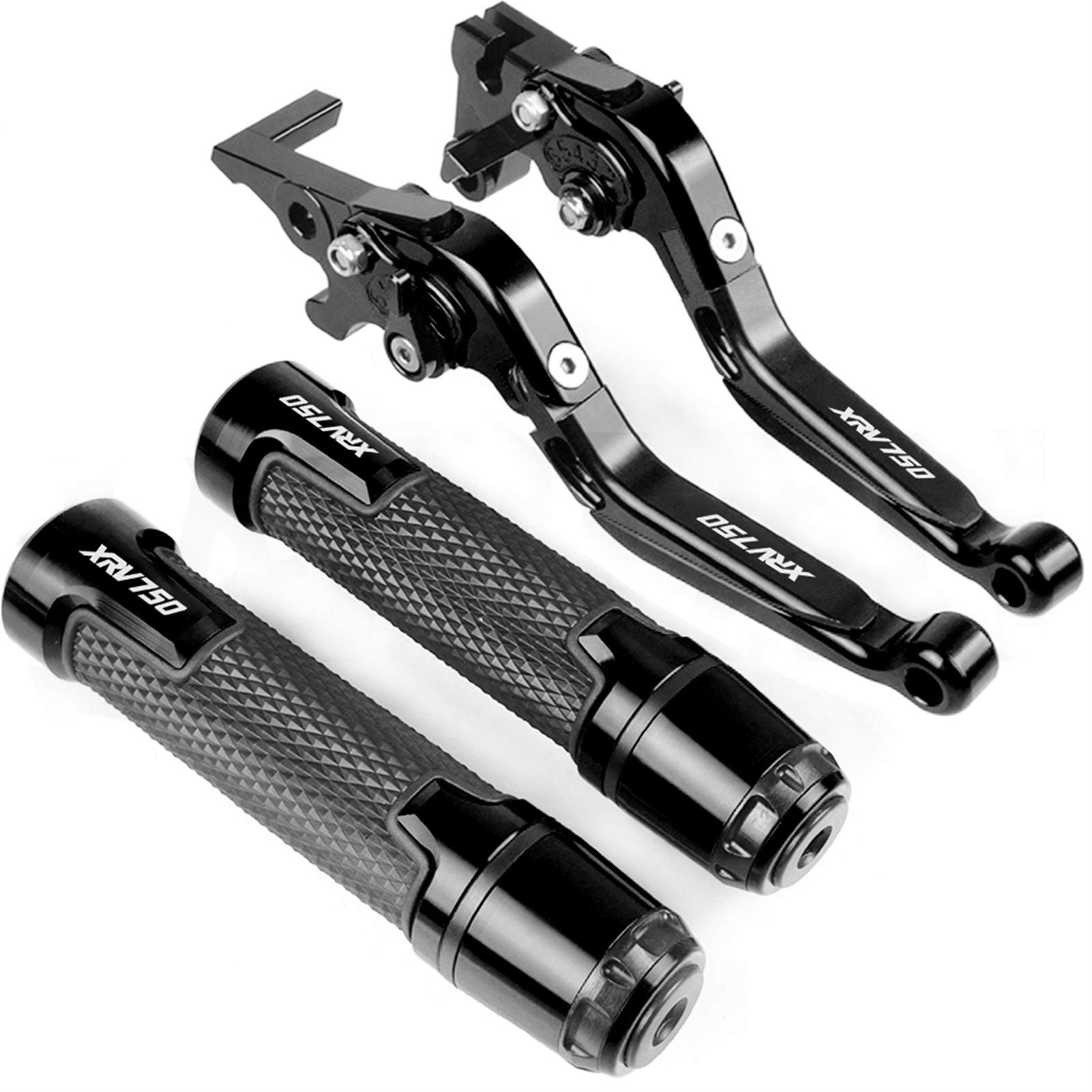 Motorrad Kupplungs Hebel Für ホンダ用 XRV 750 L-Y Africa Twin 1990-2003 Motorrad Falten Erweiterbarer Zubehör Einstellbare Bremskupplung Hebel Lenker(TMAX500 2) von BIZIQIMY