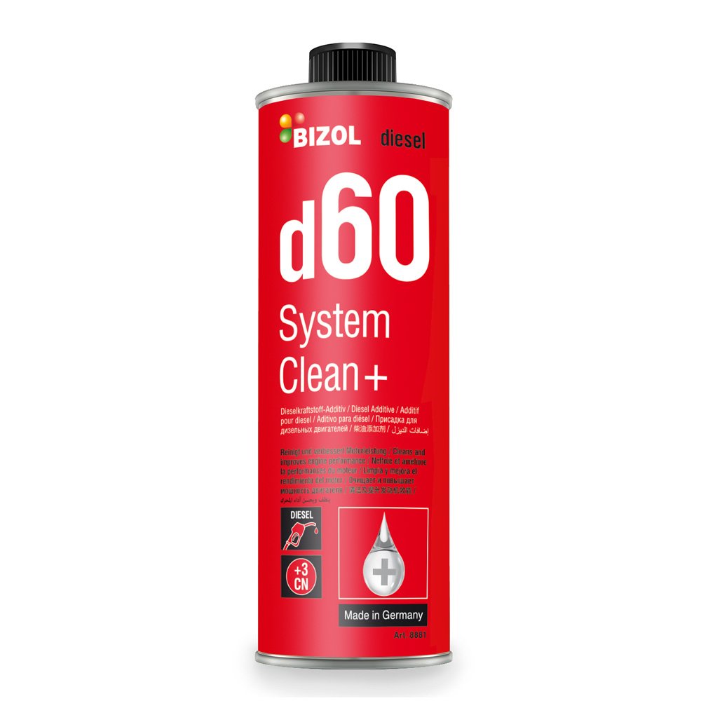 Diesel Additiv | BIZOL System Clean+ d60 | 250 ML | Dieselzusatz | Common Rail Pumpe Düse Systemreiniger | mehr Power | verringert die Abgaswerte | erhöht die Cetanzahl Diesel Additiv | BIZOL System Clean+ d60 | 250 ML | Dieselzusatz | Common Rail Pumpe Düse Systemreiniger | mehr Power | verringert die Abgaswerte | erhöht die Cetanzahl von BIZOL