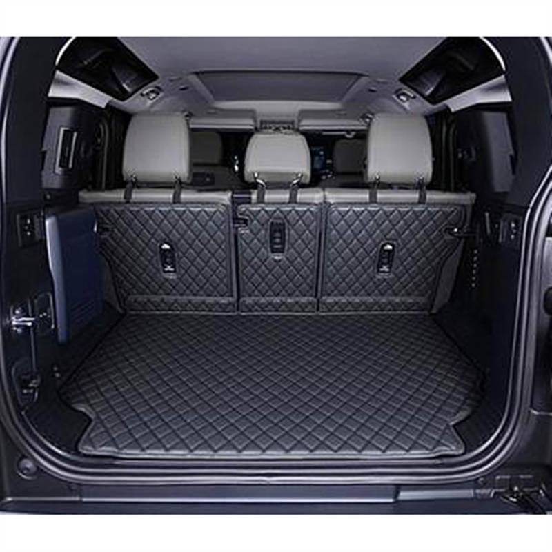 Kofferraummatte Spezielle Kofferraummatten Für Land Rover Für Range Rover Für Defender 110 2021–2022 Strapazierfähige Kofferraummatten Gummi Kofferraummatte (Farbe : Schwarz) von BIZZOO