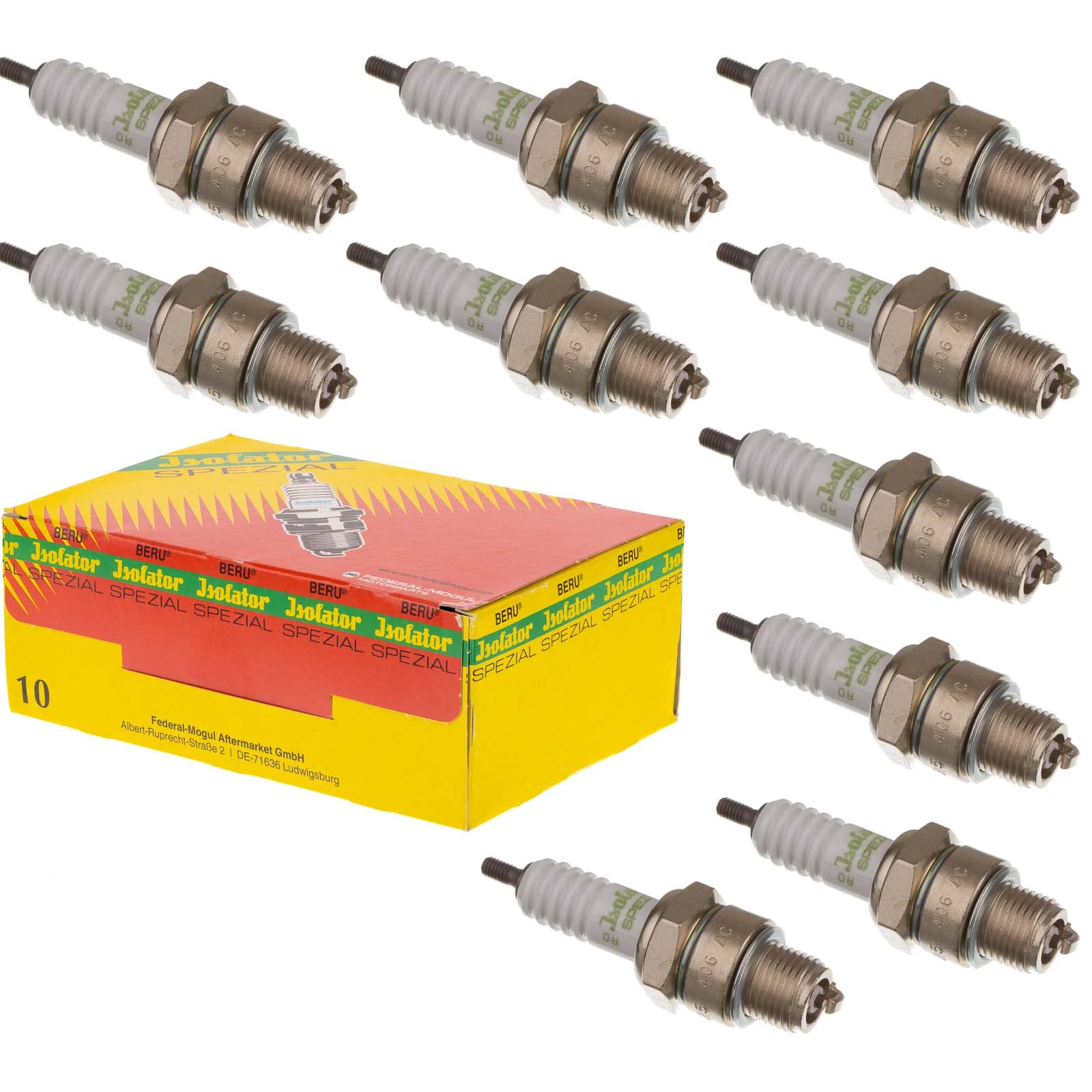 10x Zündkerze M14-260 Beru* - Isolator - Spezial EMW, BK350,S50, S51, S70, S53, SR50, SR80, KR51/1, KR51/2, SR1, SR2, SR2E, SR4-2, SR4-3, SR4-4 10x Zündkerze M14-260 Beru* - Isolator - Spezial EMW, BK350,S50, S51, S70, S53, SR50, SR80, KR51/1, KR51/2, SR1, SR2, SR2E, SR4-2, SR4-3, SR4-4 von Beru AG