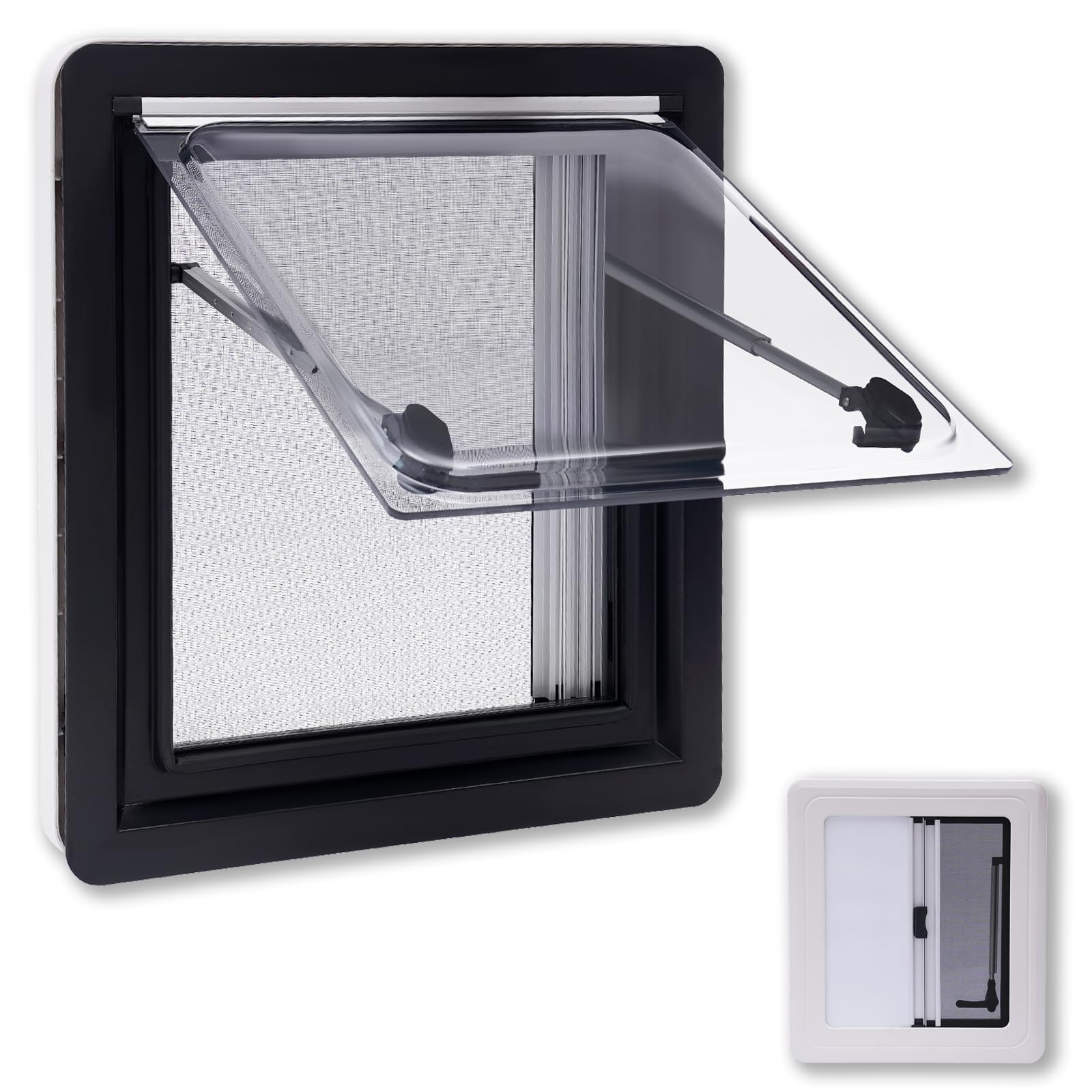 BJTDLLX Wohnwagenfenster Ausstellfenster Camper 45x50cm Wohnwagen Fenster Wohnmobil Fenster RV Klappfenster Externes Push Fenster mit integriertem Rollo und Fliegengitter | EU Stock BJTDLLX Wohnwagenfenster Ausstellfenster Camper 45x50cm Wohnwagen Fenster Wohnmobil Fenster RV Klappfenster Externes Push Fenster mit integriertem Rollo und Fliegengitter | EU Stock von BJTDLLX