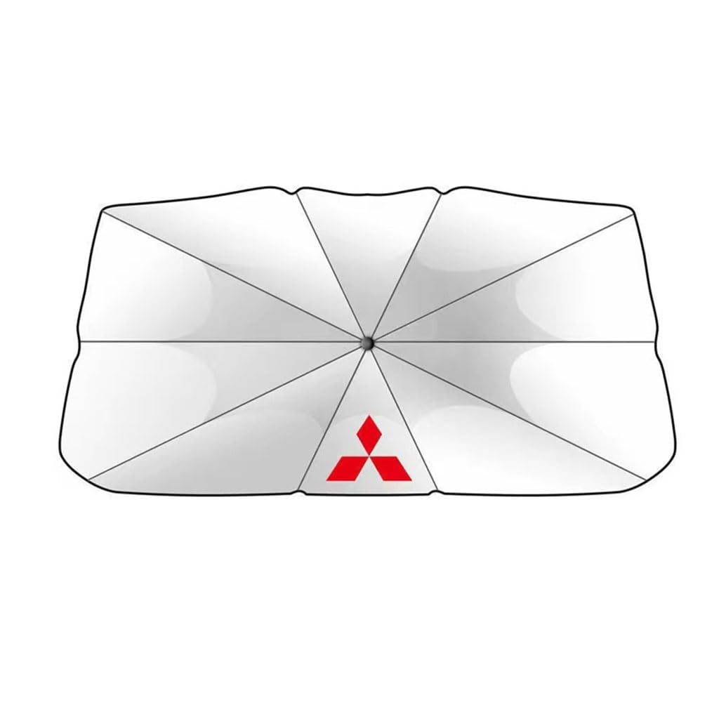 Auto Sonnenschirm für Mitsubishi Lancer 2006-2016, Windschutzscheiben Sonnenschirm UV-Schutz Faltbarer Sonnenschutz Windschutzscheibenabdeckung,Large Size (Suitable for MPV SUV) von BKGLBFCH