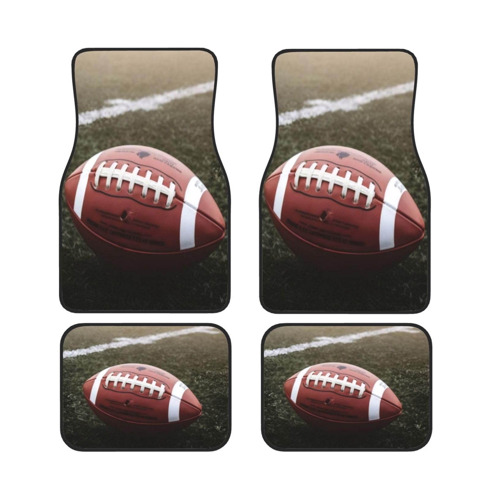 American Football Universal Auto Fußmatten Auto Fußmatten Set von 4 Stück Automotive Front Rear Floor Fußmatten Anti-Rutsch-Neopren Auto Fußmatten für SUVs, Limousinen, Van, LKW American Football Universal Auto Fußmatten Auto Fußmatten Set von 4 Stück Automotive Front Rear Floor Fußmatten Anti-Rutsch-Neopren Auto Fußmatten für SUVs, Limousinen, Van, LKW von BKTRAVERPT