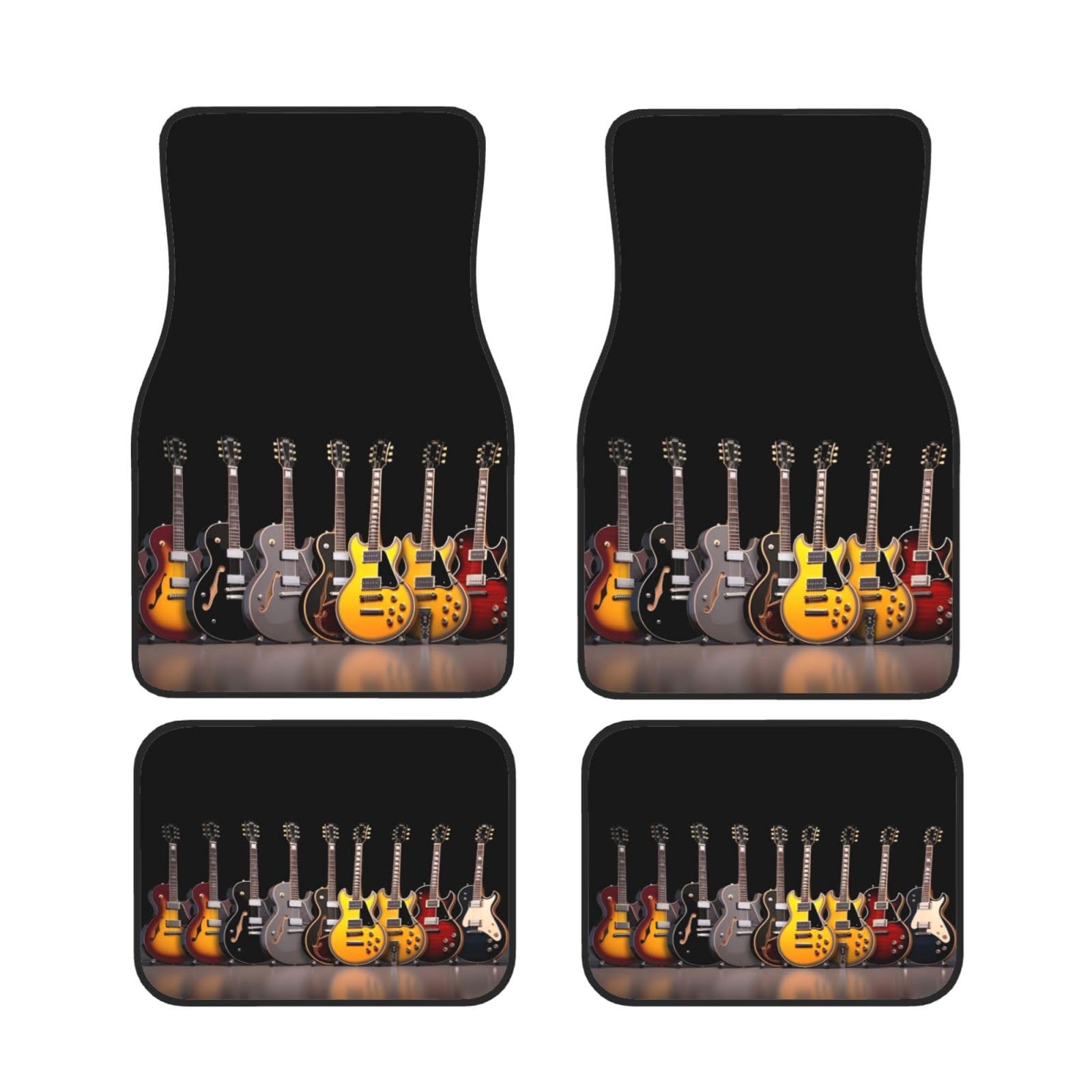 Elektrische Gitarre Universal Auto Fußmatten Auto Fußmatten Set von 4 Stück Automotive Front Rear Floor Fußmatten Anti-Rutsch-Neopren Auto Fußmatten für SUVs, Limousinen, Van, LKW Elektrische Gitarre Universal Auto Fußmatten Auto Fußmatten Set von 4 Stück Automotive Front Rear Floor Fußmatten Anti-Rutsch-Neopren Auto Fußmatten für SUVs, Limousinen, Van, LKW von BKTRAVERPT