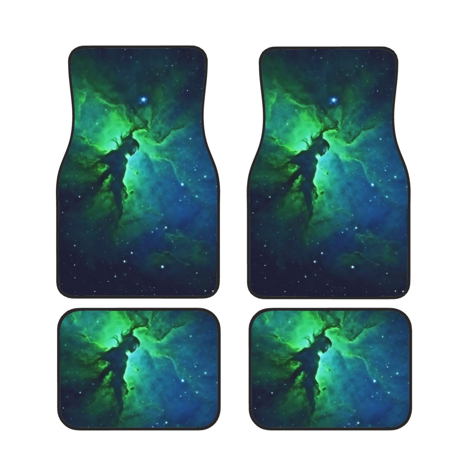 Galaxy Green Universal Auto Fußmatten Auto Fußmatten Set von 4 Stück Automotive Vorne Hinten Fußmatten Anti-Rutsch-Neopren Auto Fußmatten für SUVs, Limousinen, Van, LKW Galaxy Green Universal Auto Fußmatten Auto Fußmatten Set von 4 Stück Automotive Vorne Hinten Fußmatten Anti-Rutsch-Neopren Auto Fußmatten für SUVs, Limousinen, Van, LKW von BKTRAVERPT