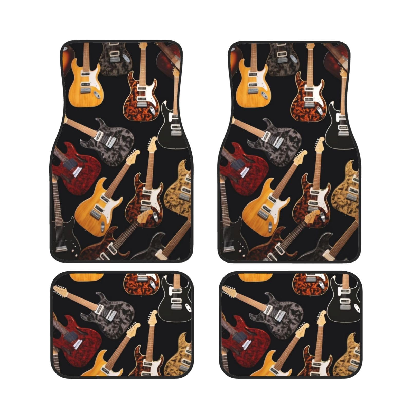 Guitars Universal Auto Fußmatten Auto Fußmatten Set von 4 Stück Automotive Front Rear Floor Mats Anti-Rutsch-Neopren Auto Fußmatten für SUVs, Limousinen, Van, LKW Guitars Universal Auto Fußmatten Auto Fußmatten Set von 4 Stück Automotive Front Rear Floor Mats Anti-Rutsch-Neopren Auto Fußmatten für SUVs, Limousinen, Van, LKW von BKTRAVERPT