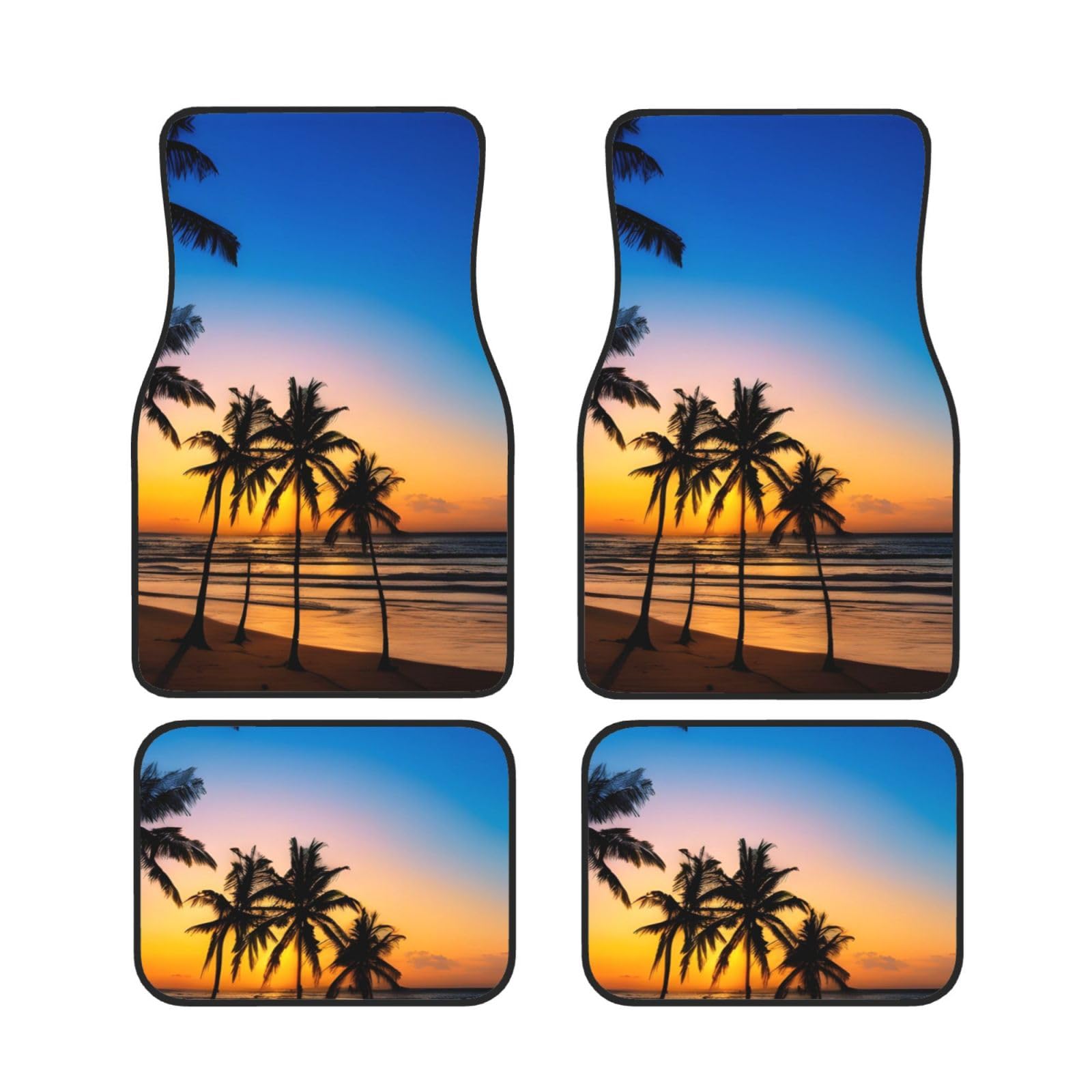 Hawaii Beach Sunset Universal Auto Fußmatten Auto Fußmatten Set von 4 Stück Automotive Front Rear Floor Mats Anti-Rutsch-Neopren Auto Fußmatten für SUVs, Limousinen, Van, LKW Hawaii Beach Sunset Universal Auto Fußmatten Auto Fußmatten Set von 4 Stück Automotive Front Rear Floor Mats Anti-Rutsch-Neopren Auto Fußmatten für SUVs, Limousinen, Van, LKW von BKTRAVERPT