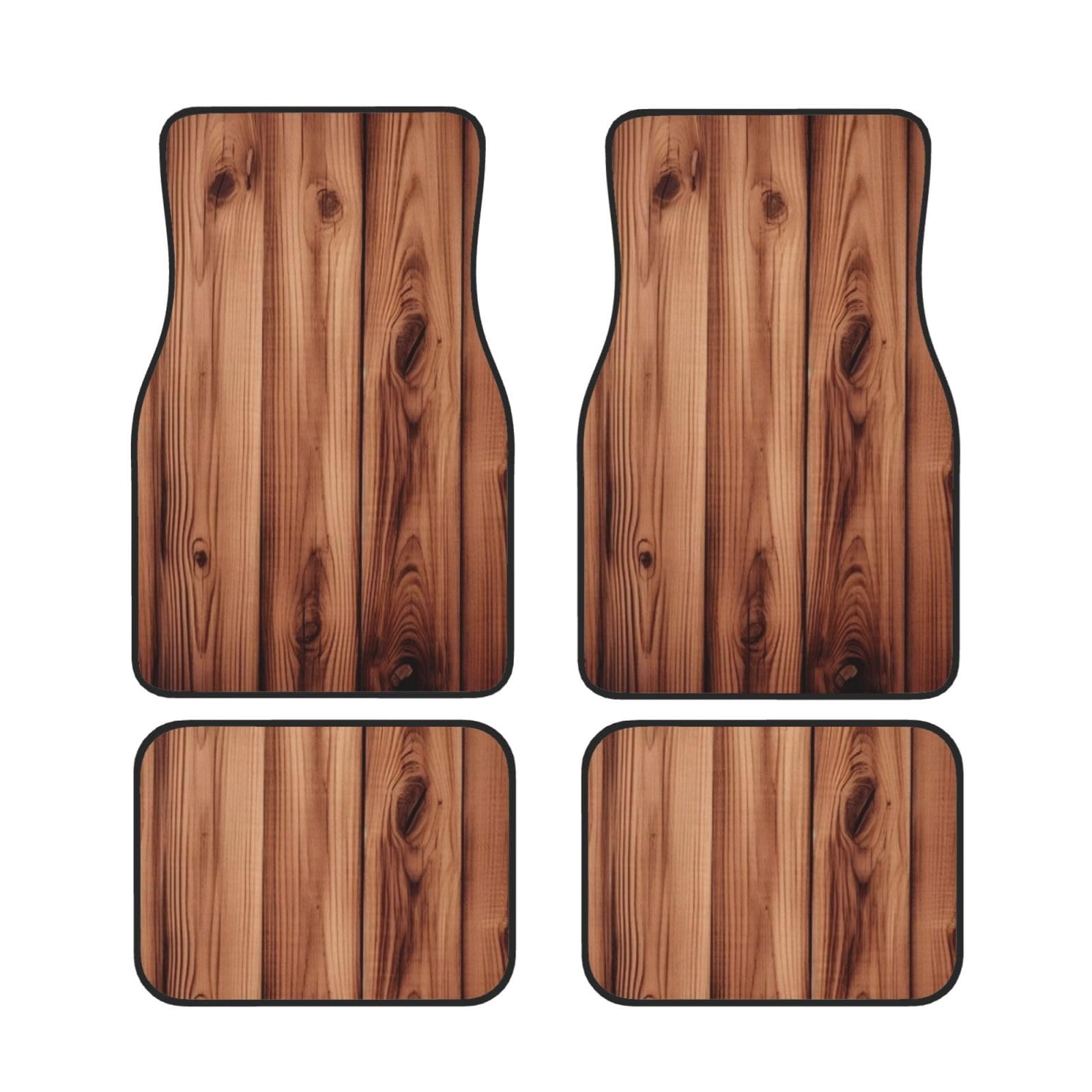 Holzmaserung Universal Auto Fußmatten Auto Fußmatten Set von 4 Stück Automotive Front Rear Floor Fußmatten Anti-Rutsch-Neopren Auto Fußmatten für SUVs, Limousinen, Van, LKW Holzmaserung Universal Auto Fußmatten Auto Fußmatten Set von 4 Stück Automotive Front Rear Floor Fußmatten Anti-Rutsch-Neopren Auto Fußmatten für SUVs, Limousinen, Van, LKW von BKTRAVERPT
