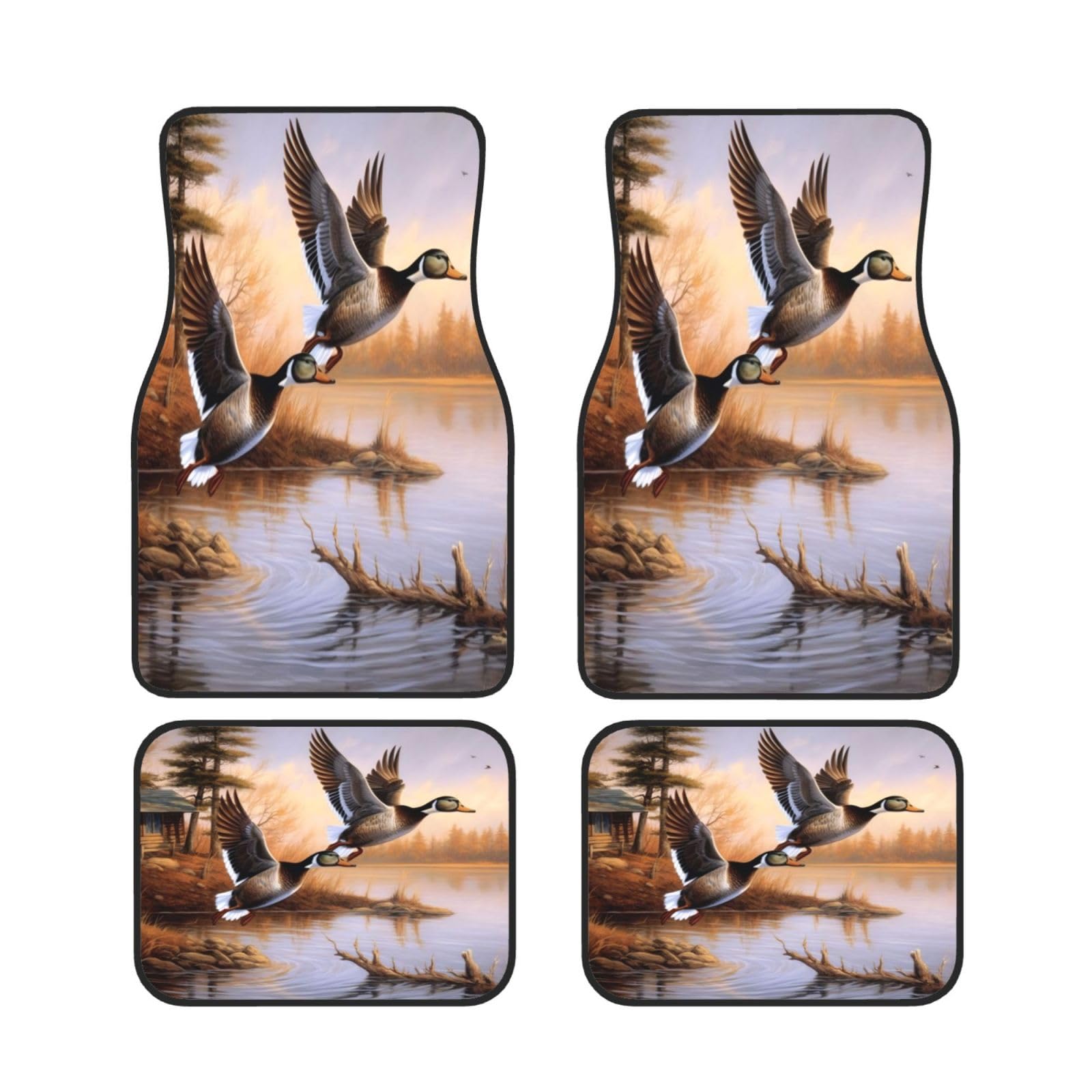 Mallard Ducks Universal Auto Fußmatten Auto Fußmatten Set von 4 Stück Automotive Front Rear Floor Mats Anti-Rutsch-Neopren Auto Fußmatten für SUVs, Limousinen, Van, LKW Mallard Ducks Universal Auto Fußmatten Auto Fußmatten Set von 4 Stück Automotive Front Rear Floor Mats Anti-Rutsch-Neopren Auto Fußmatten für SUVs, Limousinen, Van, LKW von BKTRAVERPT