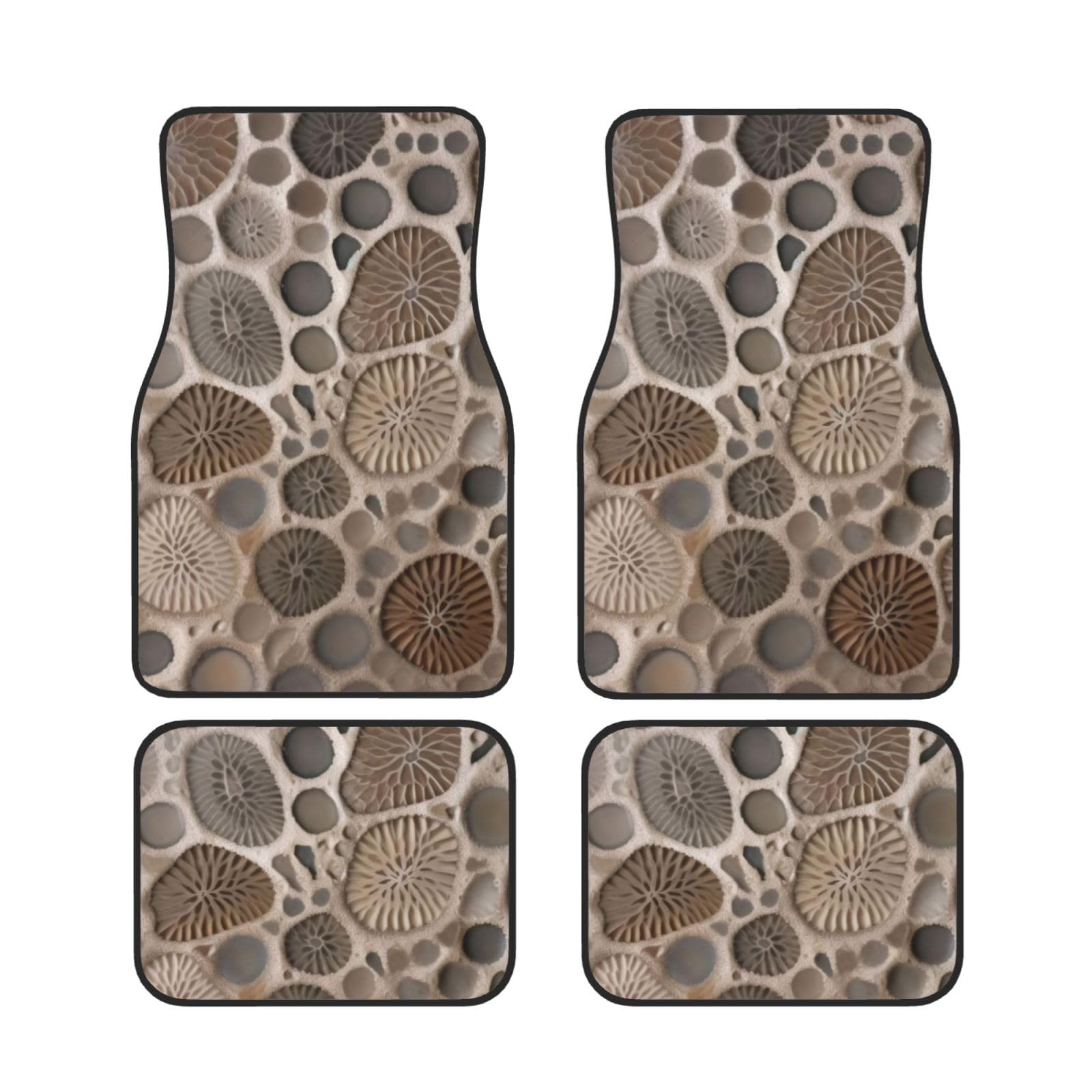 Petoskey Stone Universal Auto Fußmatten Auto Fußmatten Set von 4 Stück Automotive Front Rear Floor Fußmatten Anti-Rutsch-Neopren Auto Fußmatten für SUV Limousine Van LKW Petoskey Stone Universal Auto Fußmatten Auto Fußmatten Set von 4 Stück Automotive Front Rear Floor Fußmatten Anti-Rutsch-Neopren Auto Fußmatten für SUV Limousine Van LKW von BKTRAVERPT