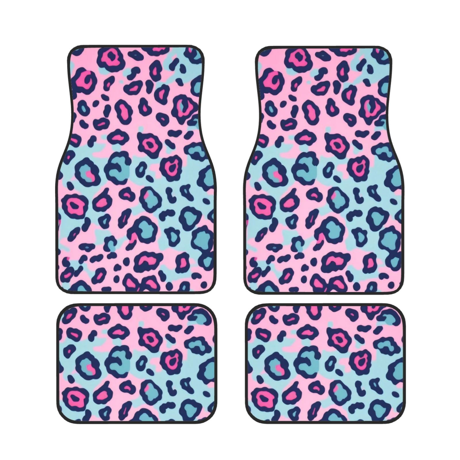 Pink Lepard Universal Auto Fußmatten Auto Fußmatten Set von 4 Stück Automotive Front Rear Floor Mats Anti-Rutsch-Neopren Auto Fußmatten für SUV, Limousine, Van, LKW Pink Lepard Universal Auto Fußmatten Auto Fußmatten Set von 4 Stück Automotive Front Rear Floor Mats Anti-Rutsch-Neopren Auto Fußmatten für SUV, Limousine, Van, LKW von BKTRAVERPT