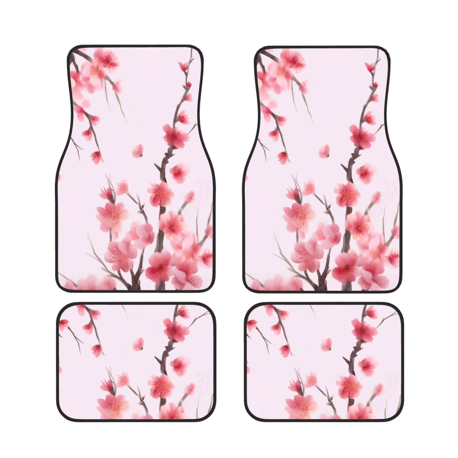 Plum Blossom Universal Auto Fußmatten Auto Fußmatten Set von 4 Stück Automotive Front Rear Floor Mats Anti-Rutsch-Neopren Auto Fußmatten für SUVs, Limousinen, Van, LKW Plum Blossom Universal Auto Fußmatten Auto Fußmatten Set von 4 Stück Automotive Front Rear Floor Mats Anti-Rutsch-Neopren Auto Fußmatten für SUVs, Limousinen, Van, LKW von BKTRAVERPT
