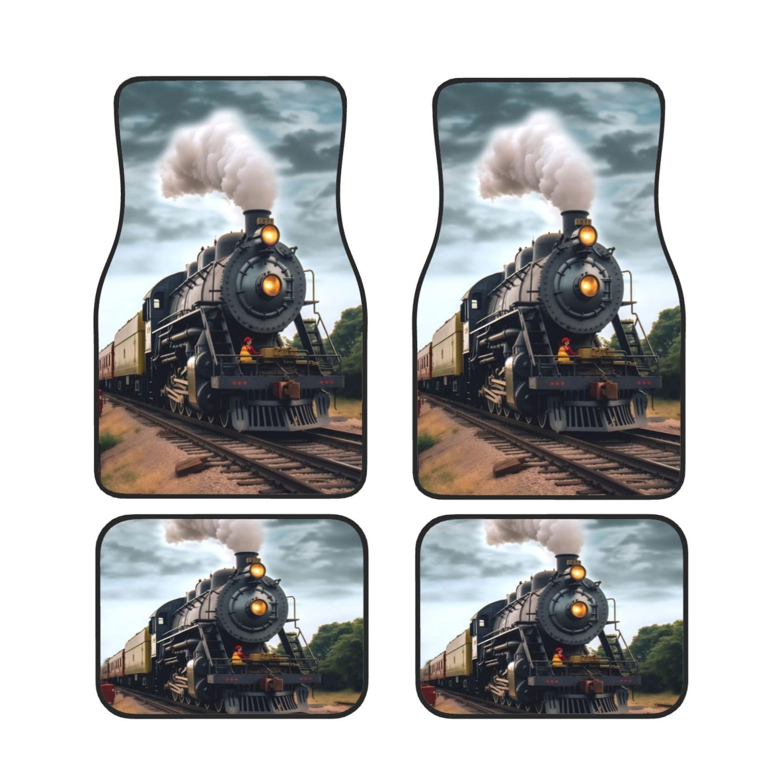 Team Train Universal Auto Fußmatten Auto Fußmatten Set von 4 Stück Automotive Front Rear Floor Mats Anti-Rutsch-Neopren Auto Fußmatten für SUVs, Limousinen, Van, LKW Team Train Universal Auto Fußmatten Auto Fußmatten Set von 4 Stück Automotive Front Rear Floor Mats Anti-Rutsch-Neopren Auto Fußmatten für SUVs, Limousinen, Van, LKW von BKTRAVERPT