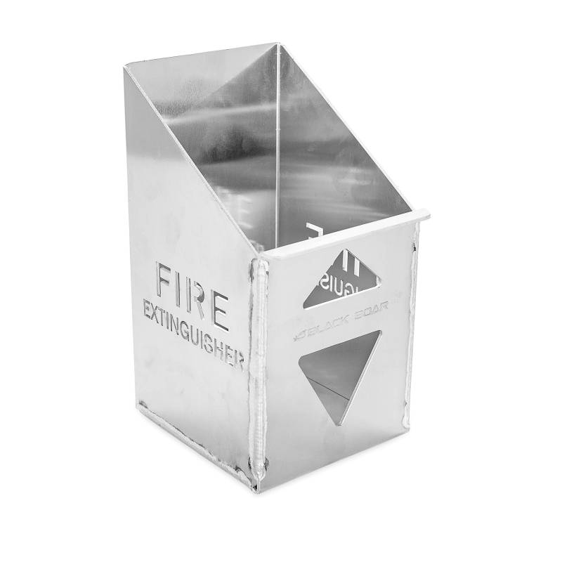 BLACK BOAR Aluminium-Halterung für geschlossene Anhänger/Garage | hält sicher einen 2,3 kg Feuerlöscher | robuste Konstruktion | einfach zu installieren (66105) von BLACK BOAR