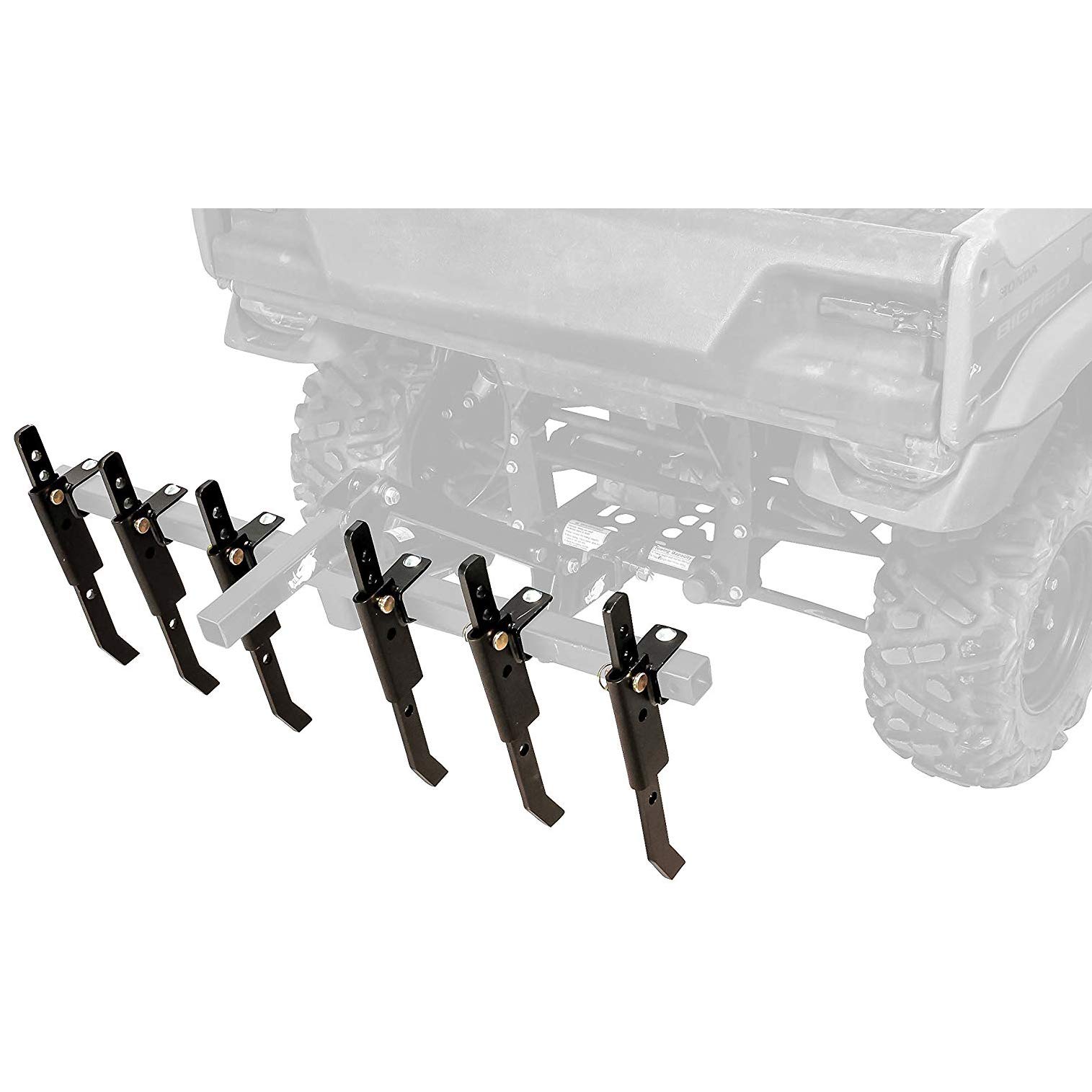Black Boar ATV/UTV Plow Implement, Breaks Up Hard Ground w/6 Independently Adjustable Chisels, Use to Cultivate, Establish Food Plot, Maintain Land (66003) von BLACK BOAR