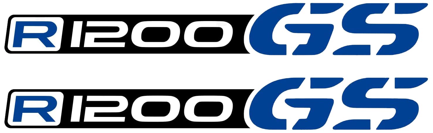 2 Aufkleber kompatibel mit/Ersatz für BMW Motorrad R 1200 GS Adventure (schwarz-blau) von BLACK DOVES GRAPHICS
