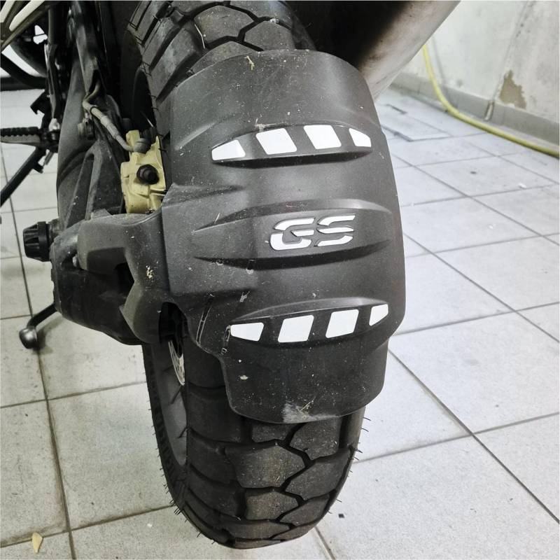 3 Stück REFLEKTIERENDE Aufkleber Kompatibel mit Motorrad R 1200 1250 GS Adventure HECKFENDER Weiß von BLACK DOVES GRAPHICS