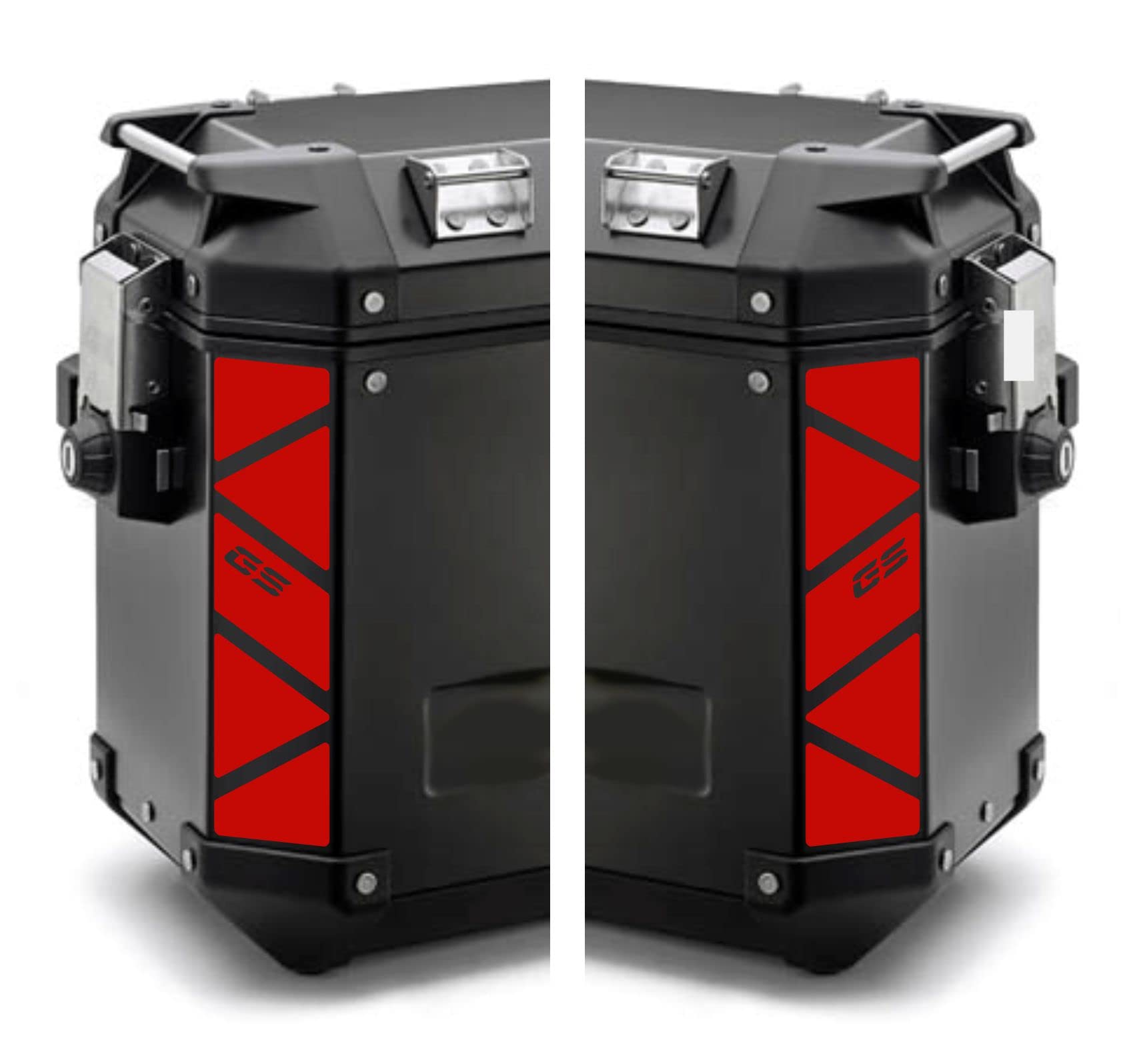 Aufkleber kompatibel mit Seitenkoffer GIVI TREKKER OUTBACK 48 37 Liter Motorrad (rot) von BLACK DOVES GRAPHICS