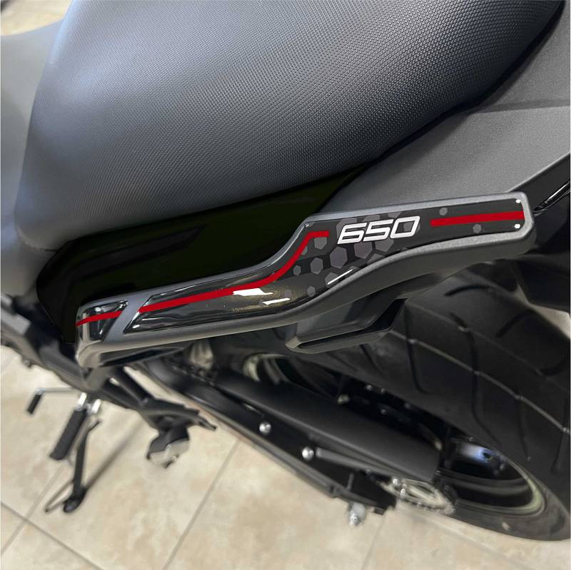 Harz-Aufkleber, 3D-Schutzgriffe, kompatibel mit Kawasaki Versys 650 2022 (Griffschutz) von BLACK DOVES GRAPHICS