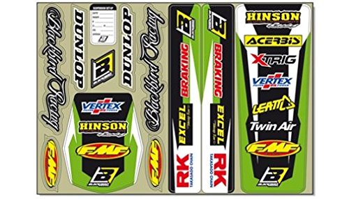 MX Enduro Aufkleber Kawasaki Standard Kit 47x33cm von BLACKBIRD RACING
