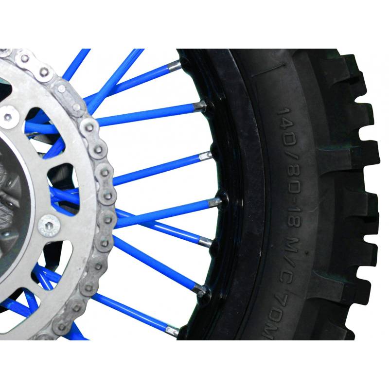 Speichen Cover Spoke Skin blau für 18-21" Set für 2 Räder von BLACKBIRD RACING