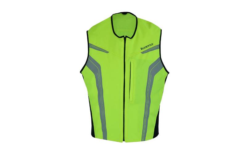 BLACKWILD Warnweste, Unisex Warnwesten Auto, Hohe Sichtbarkeit Warnweste Erwachsene | Laufweste Herren und Damen, Reflektoren Schutzweste für Radfahren Arbeitskleidung und Pannenhilfe (L) von BLACKWILD The Rider's Skin
