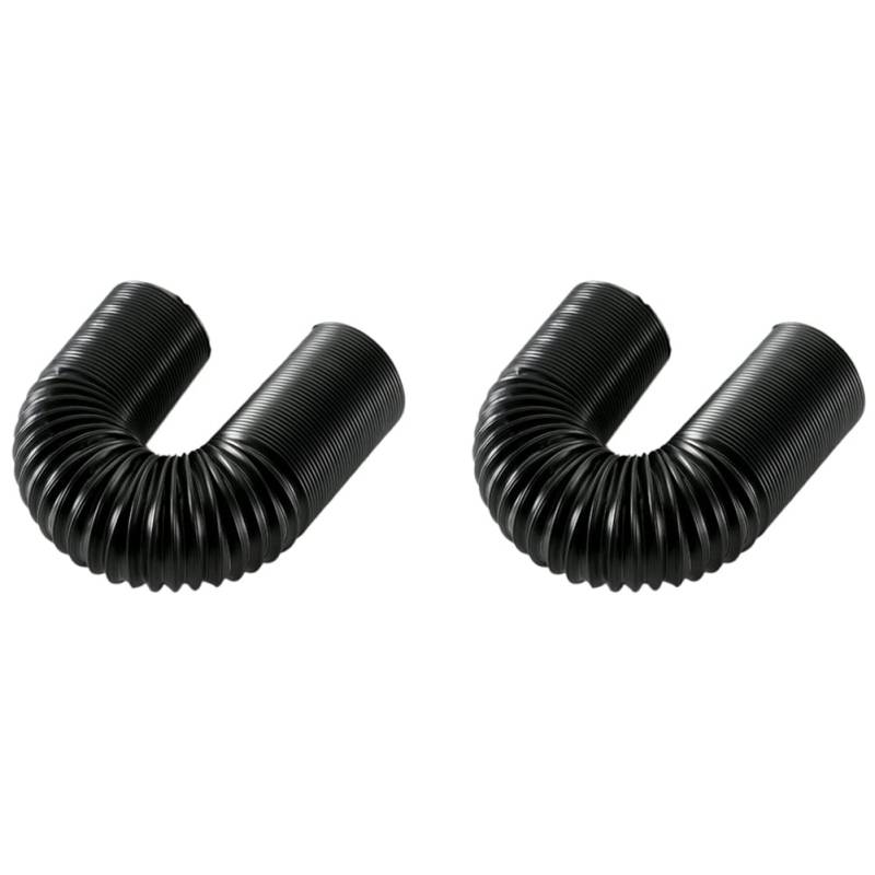 BLASHRD 2Stck 2,5 Auto Einstellbare Hoher Durchfluss Flexible Turbo Kalt Luft Ansaug System Rohr 63mm von BLASHRD
