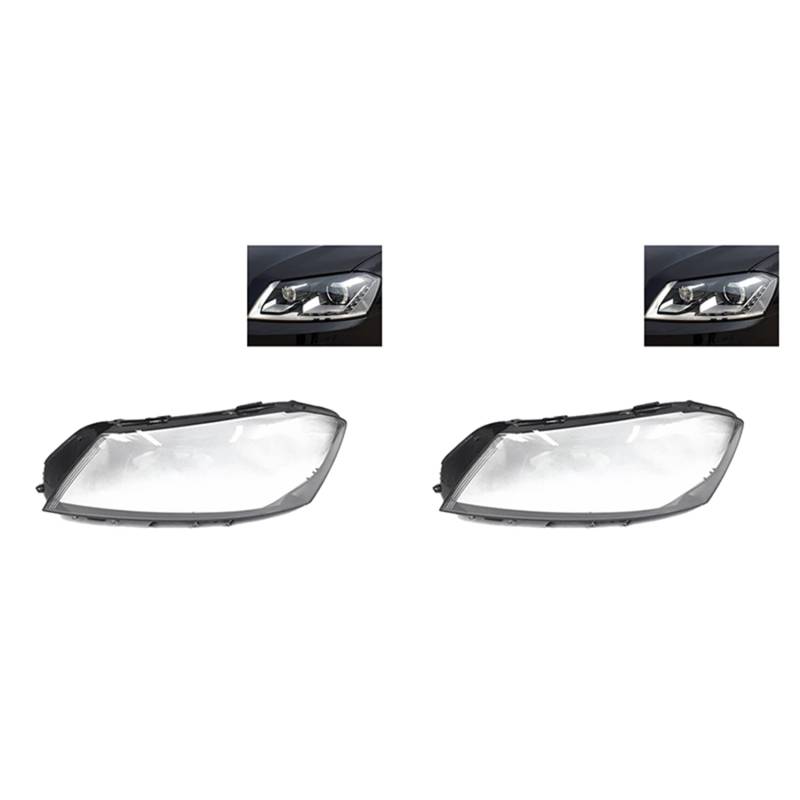 BLASHRD 2X Auto Front Scheinwerfer Scheinwerfer Linsen Abdeckung Shell Lampenschirm für B7 2011 2012 2013 2014 2015 2015 Links von BLASHRD