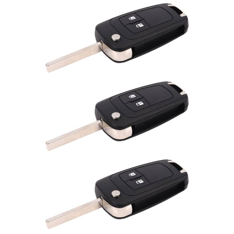 BLASHRD 3X 2 Tasten 434MHz mit ID46 Chip Auto Fernbedienung Schlüsselanhänger für Aveo HU100 Blade von BLASHRD